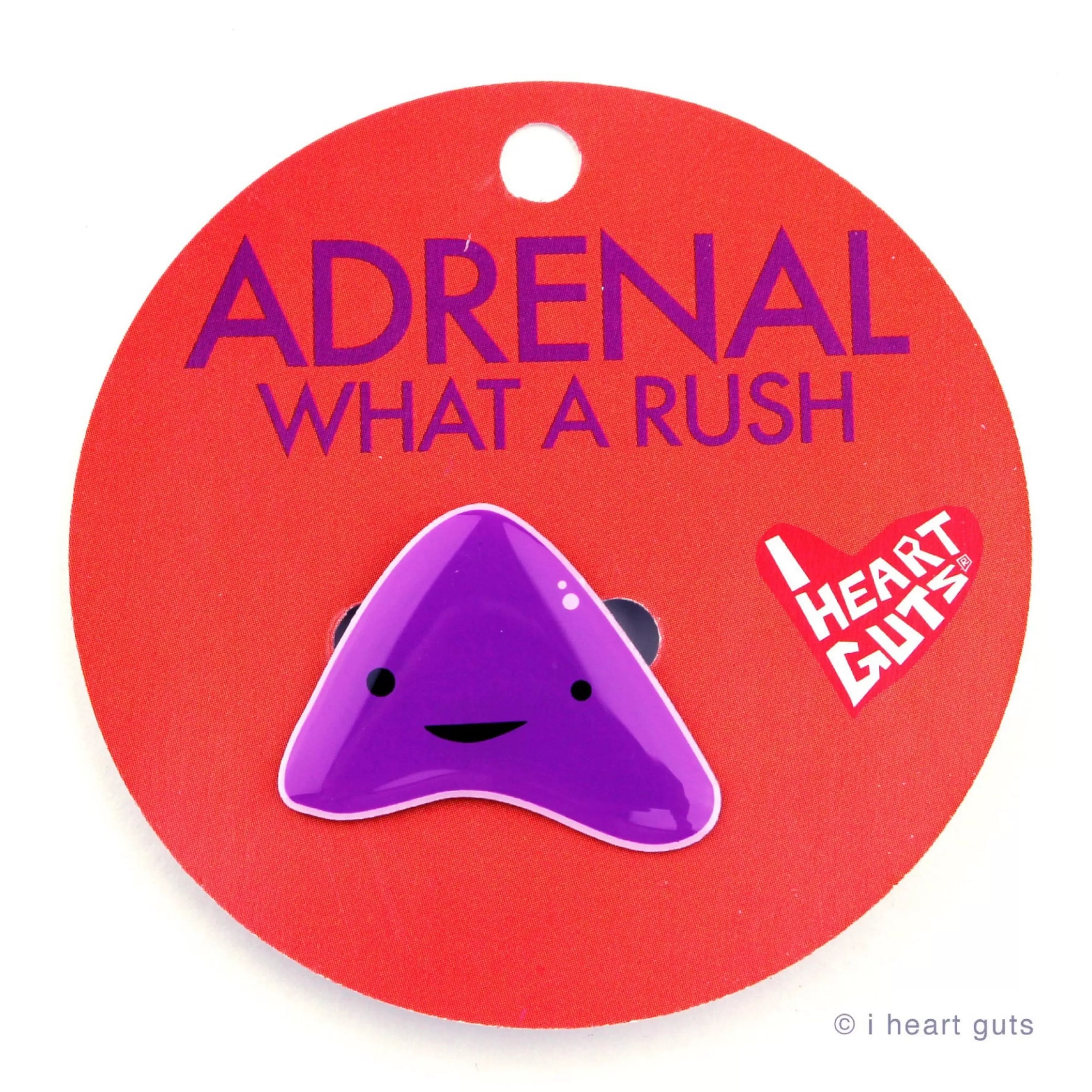 Best Sale I Heart Guts Adrenal Lapel Pin