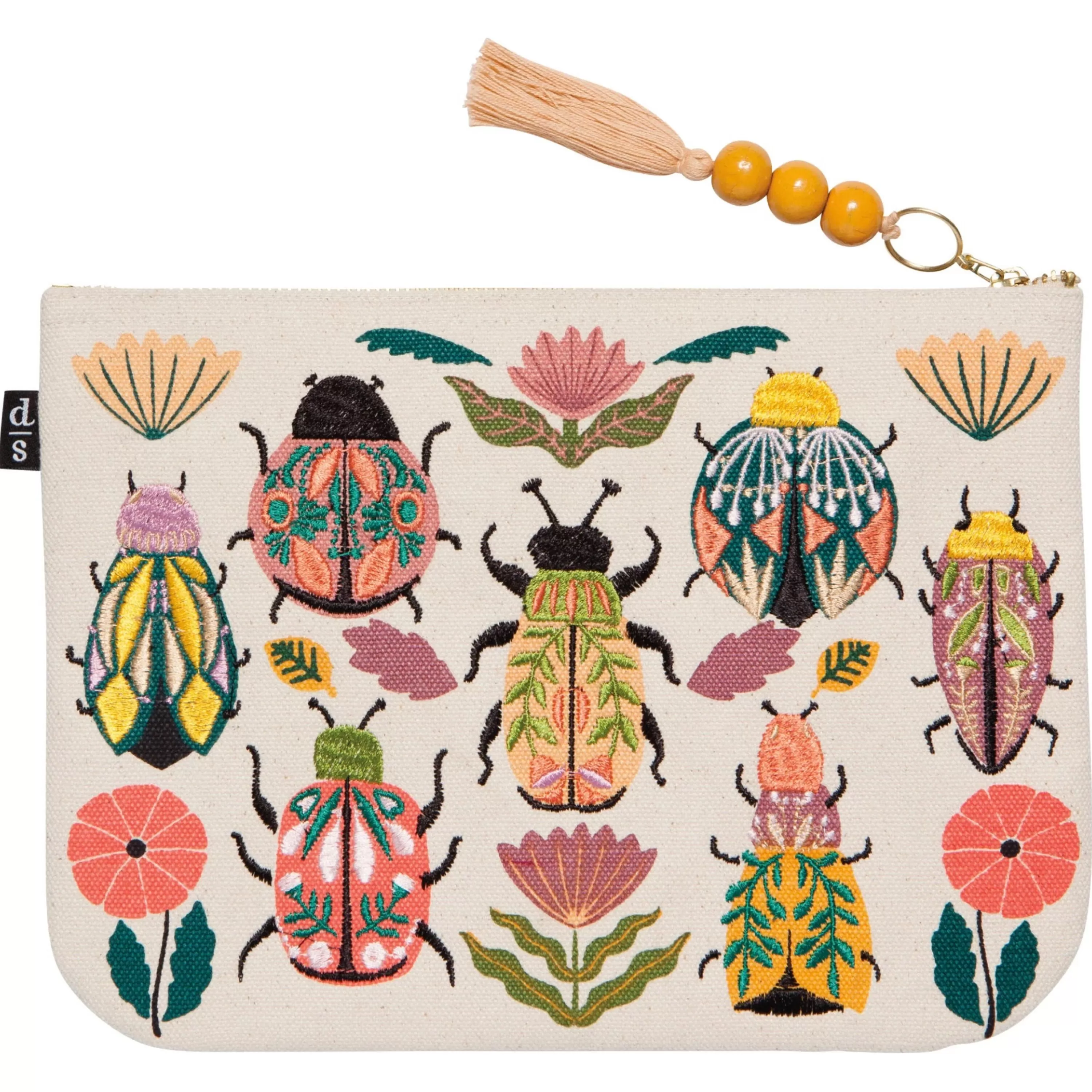 Best Sale Danica Amulet Large Embroidered Zipper Pouch