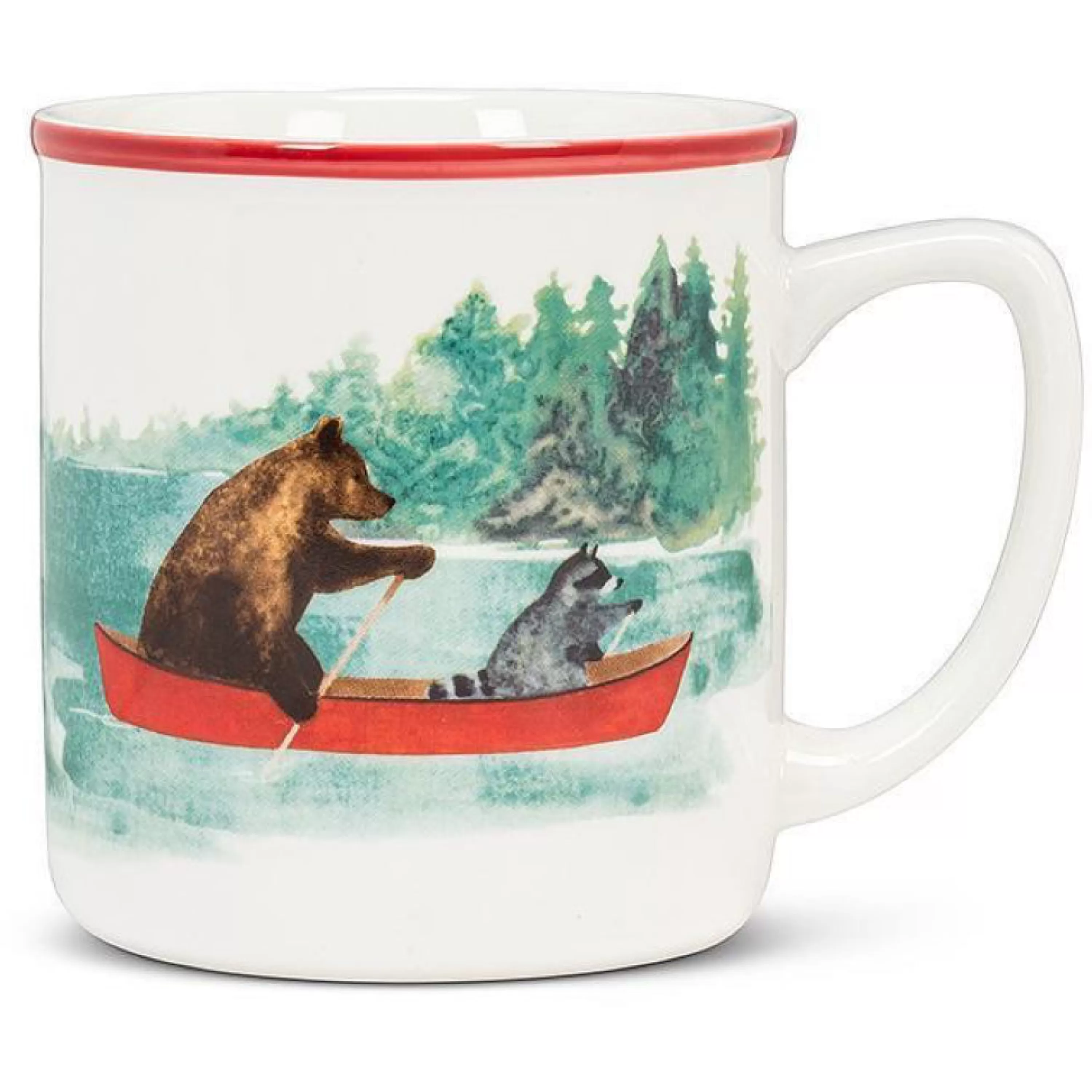 New Abbott Collection Animals In Canoe Mug