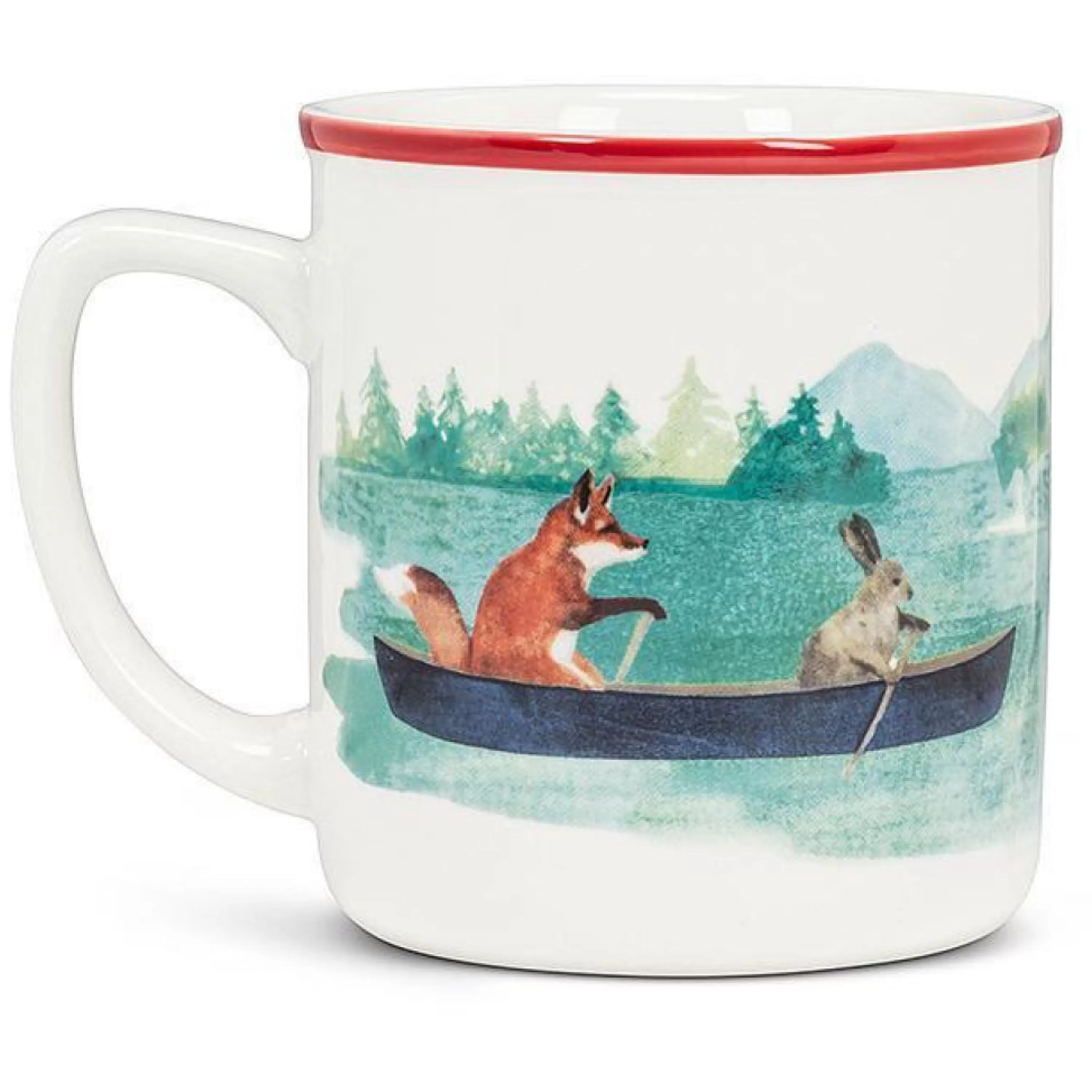 New Abbott Collection Animals In Canoe Mug