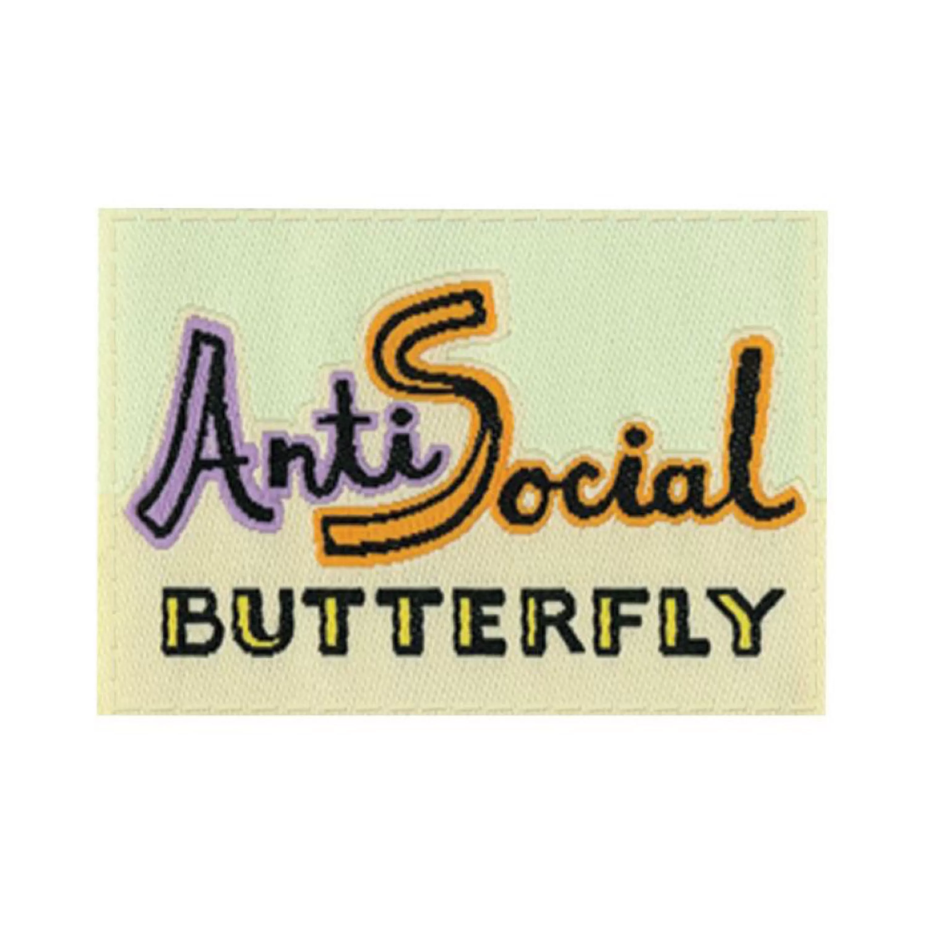 Hot Blue Q Antisocial Butterfly Tag Socks