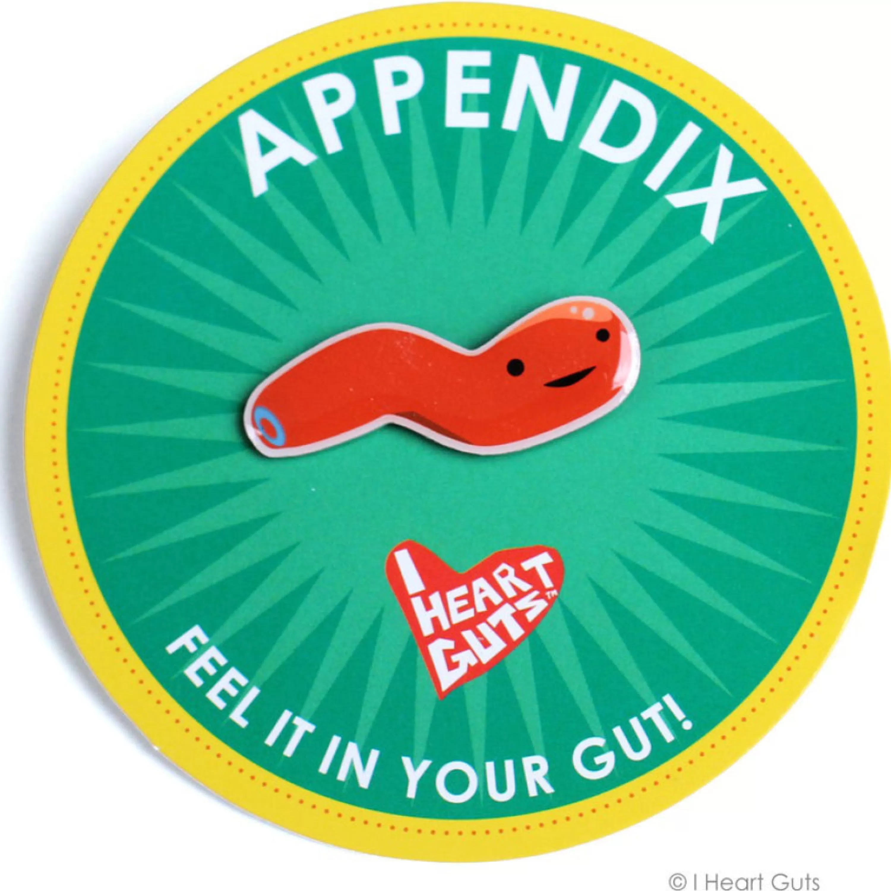 Sale I Heart Guts Appendix Lapel Pin