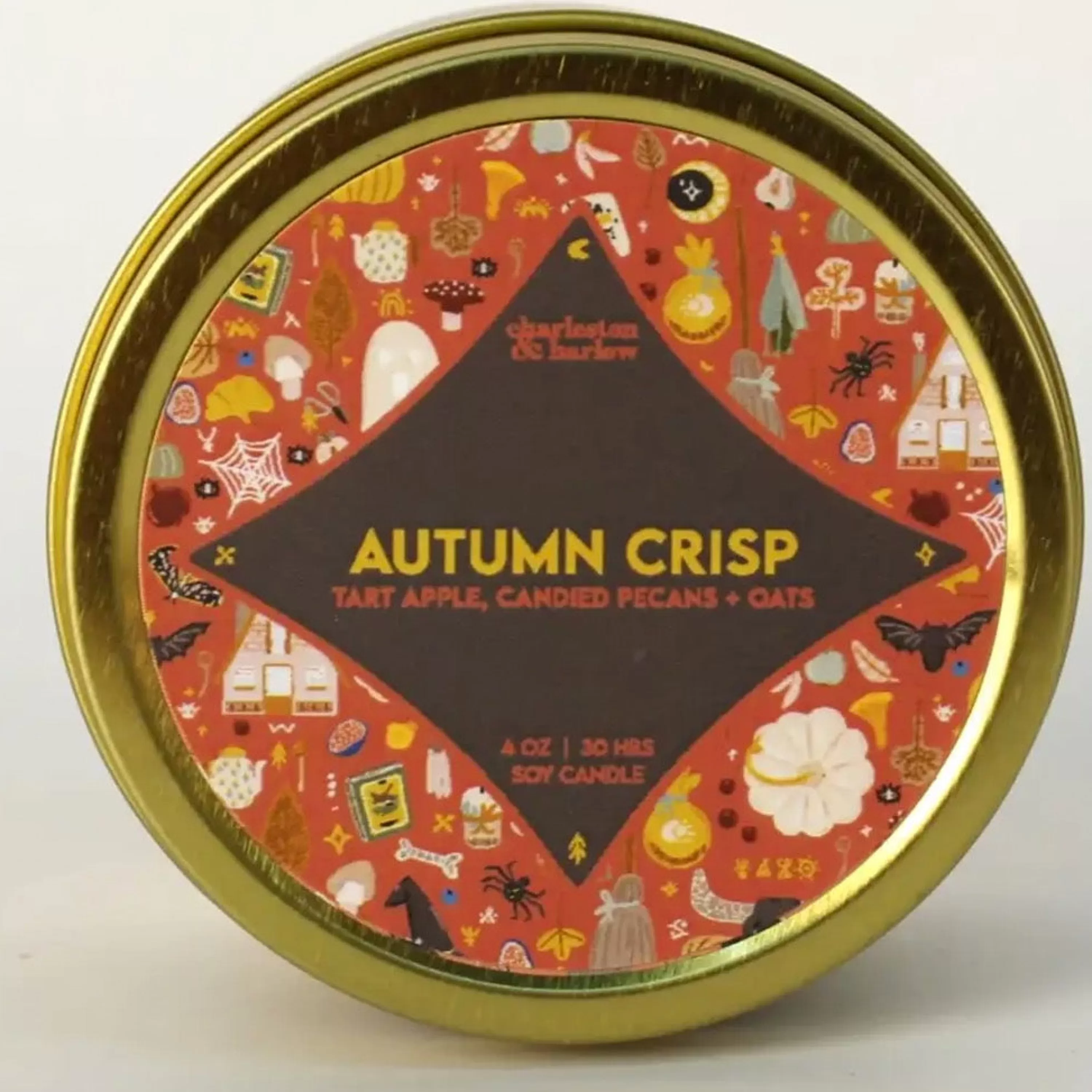 Flash Sale Charleston & Harlow Candle Co. Autumn Crisp Soy Wax Candle Travel Tin