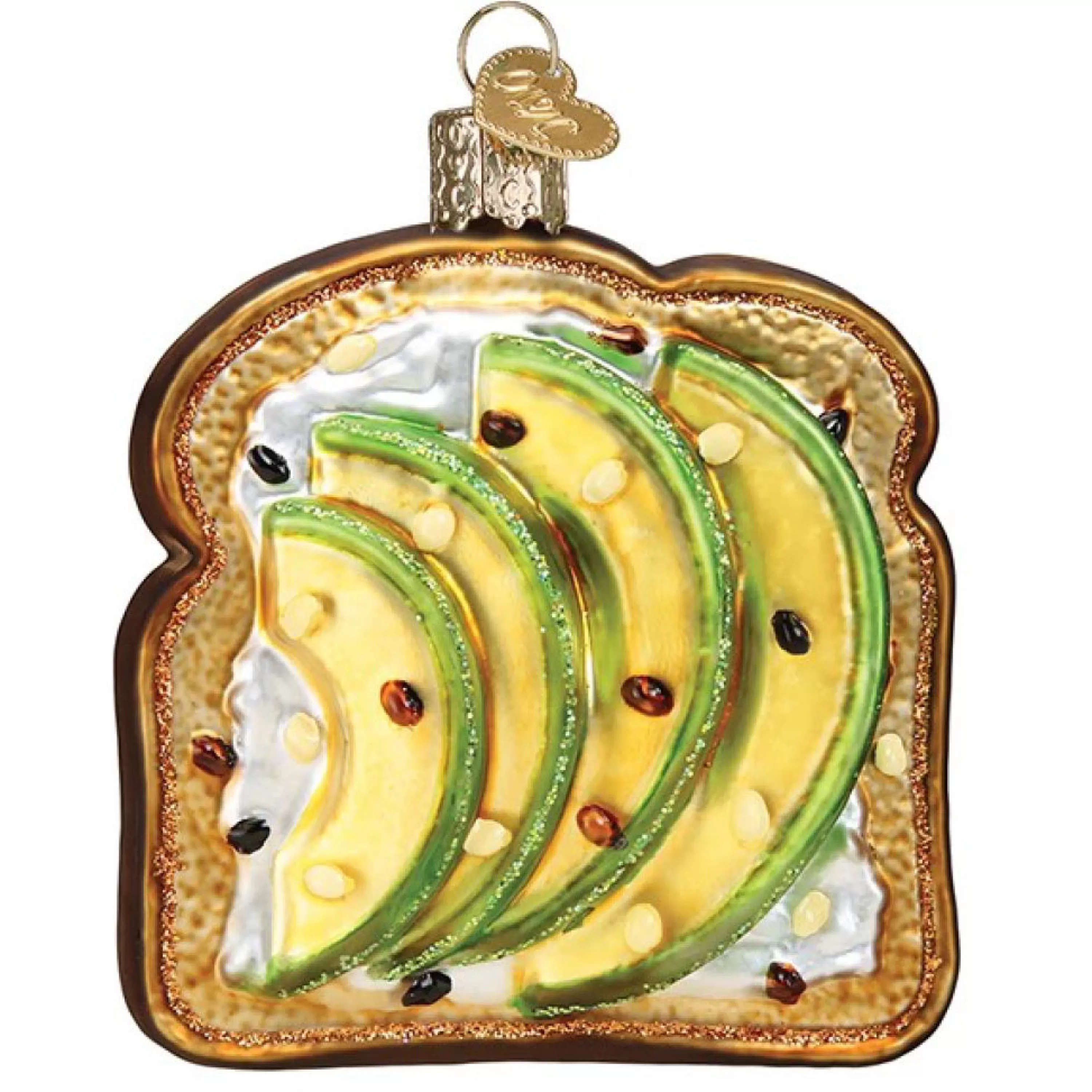 Old World Christmas Avocado Toast Ornament