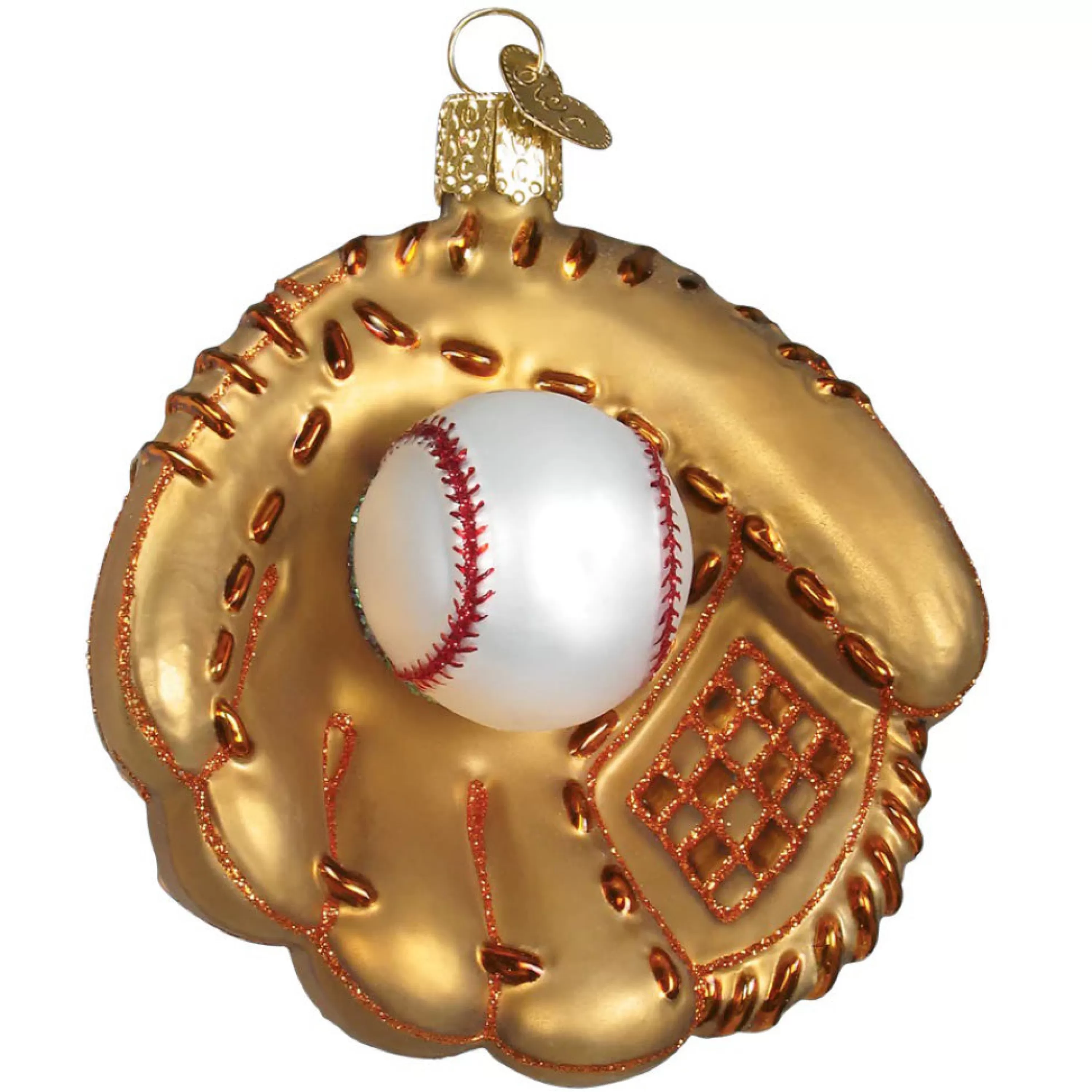 Old World Christmas Baseball Mitt Ornament