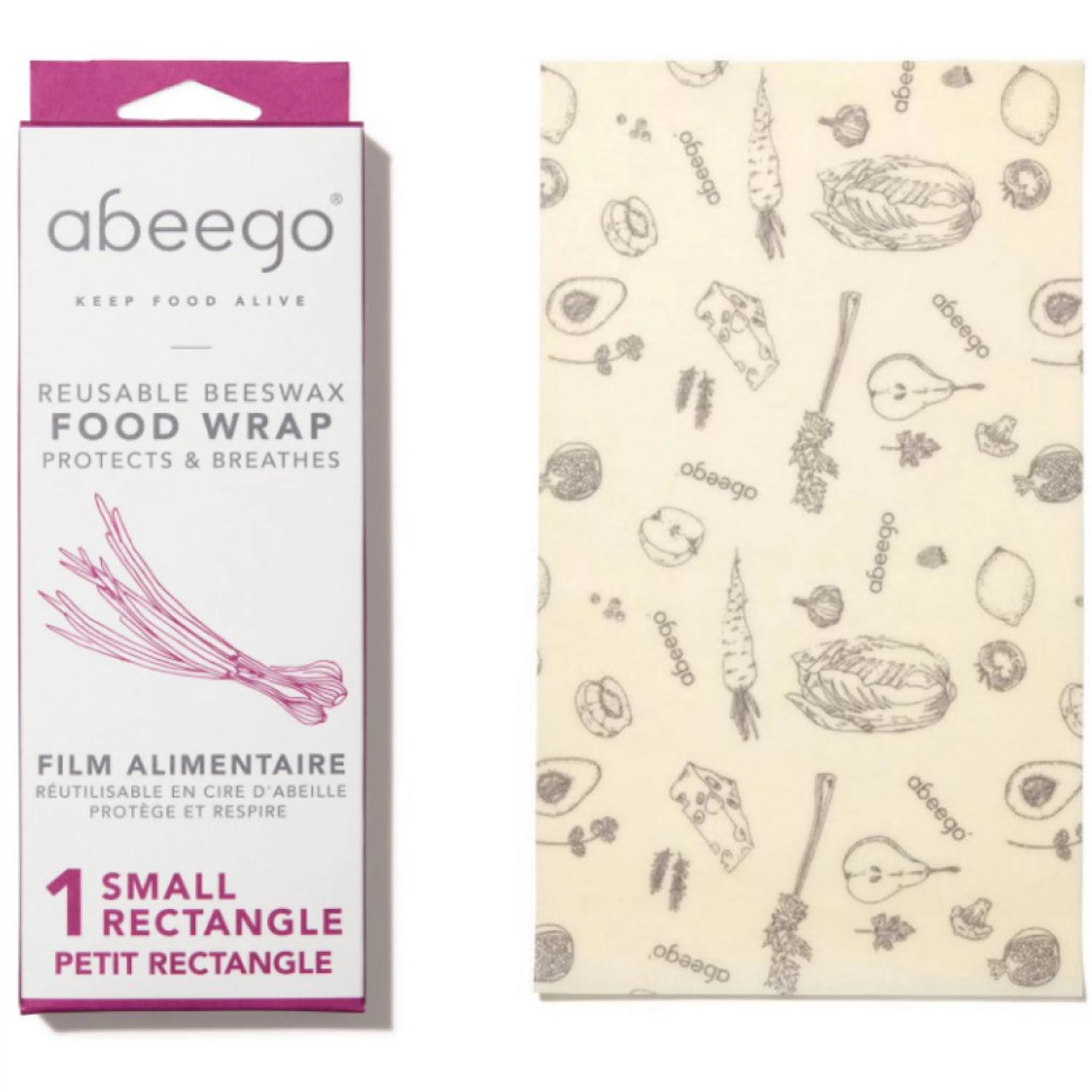 Outlet Abeego Beeswax Food Wraps 1 Small Rectangle