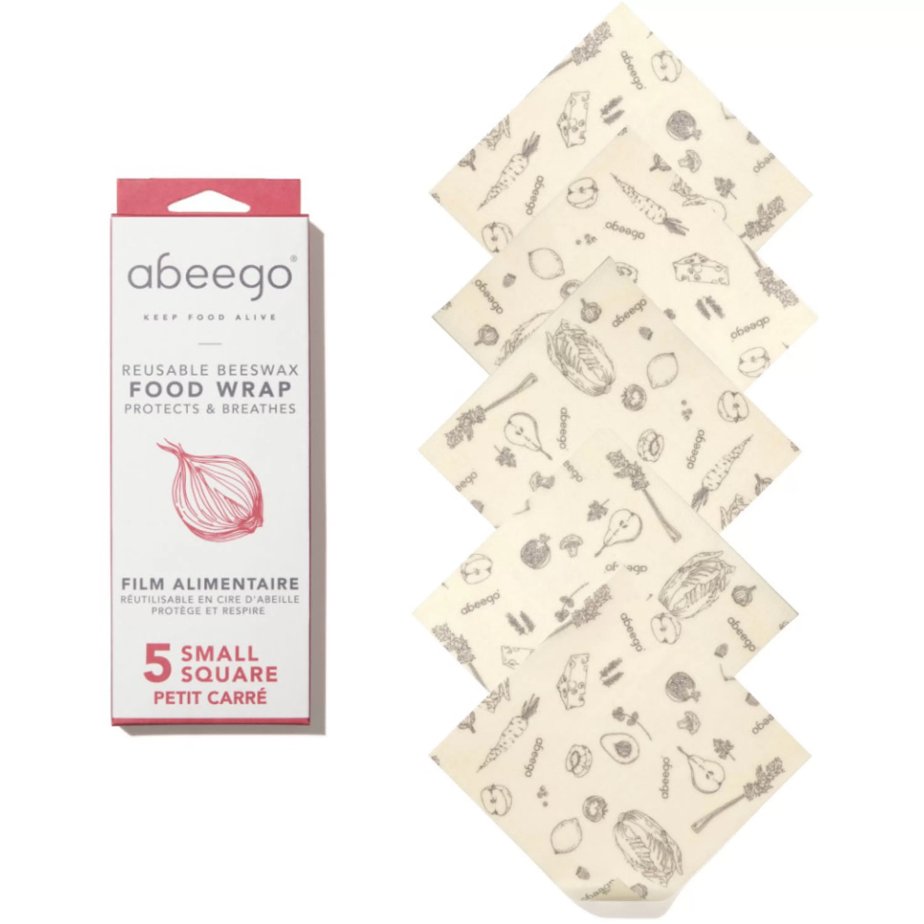 Flash Sale Abeego Beeswax Food Wraps 5 Small Squares