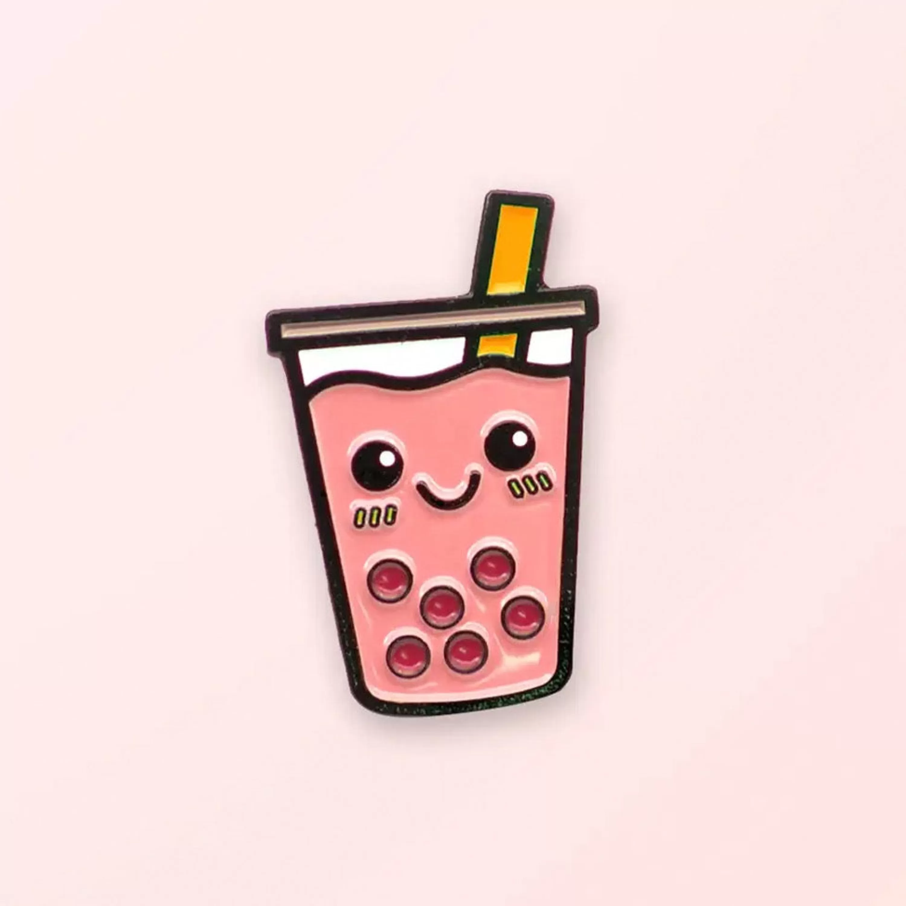 Store Pin Pin Pals Best-Tea Boba Tea Pin Pink