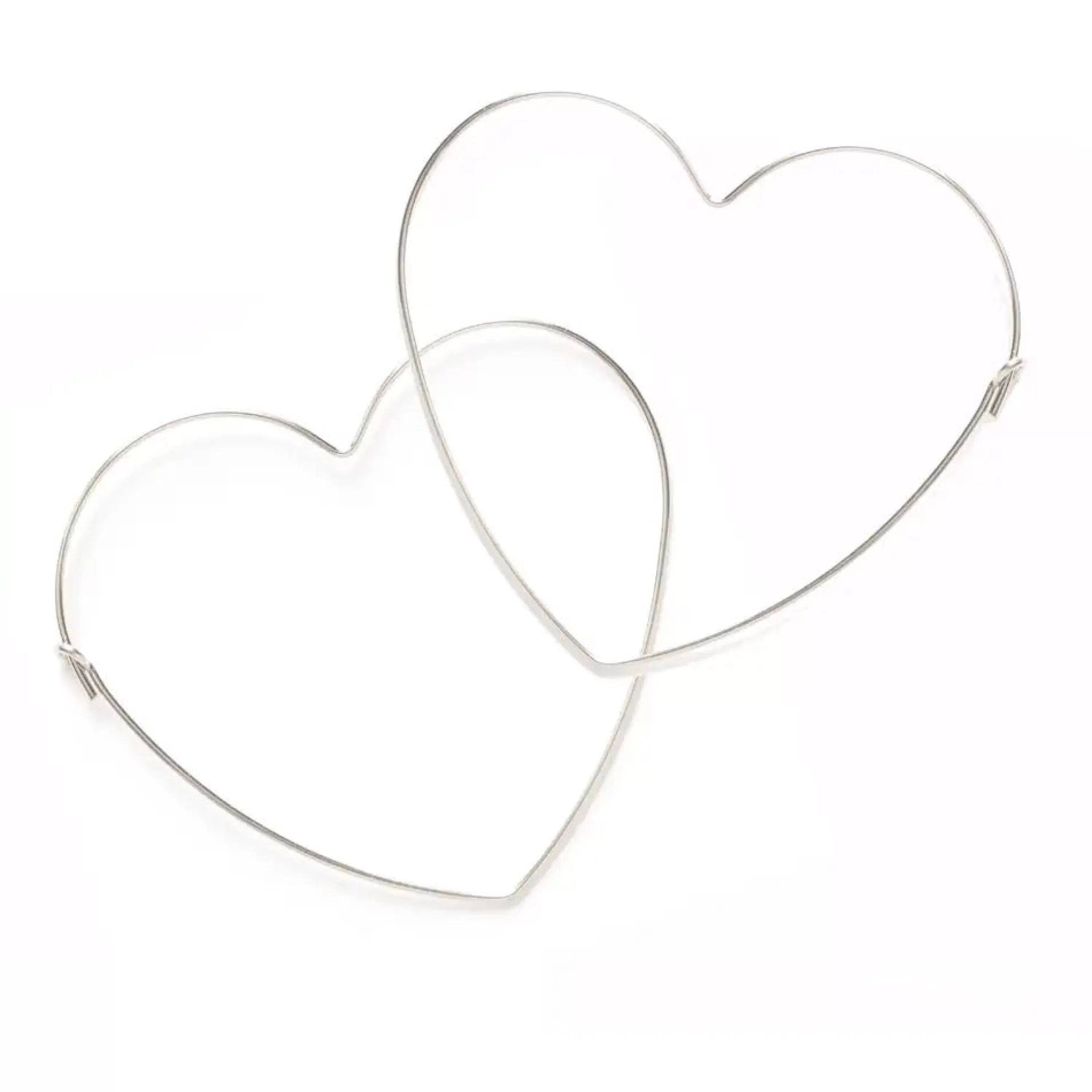 Discount Amano Studio Big Heart Hoop Earrings Sterling Silver