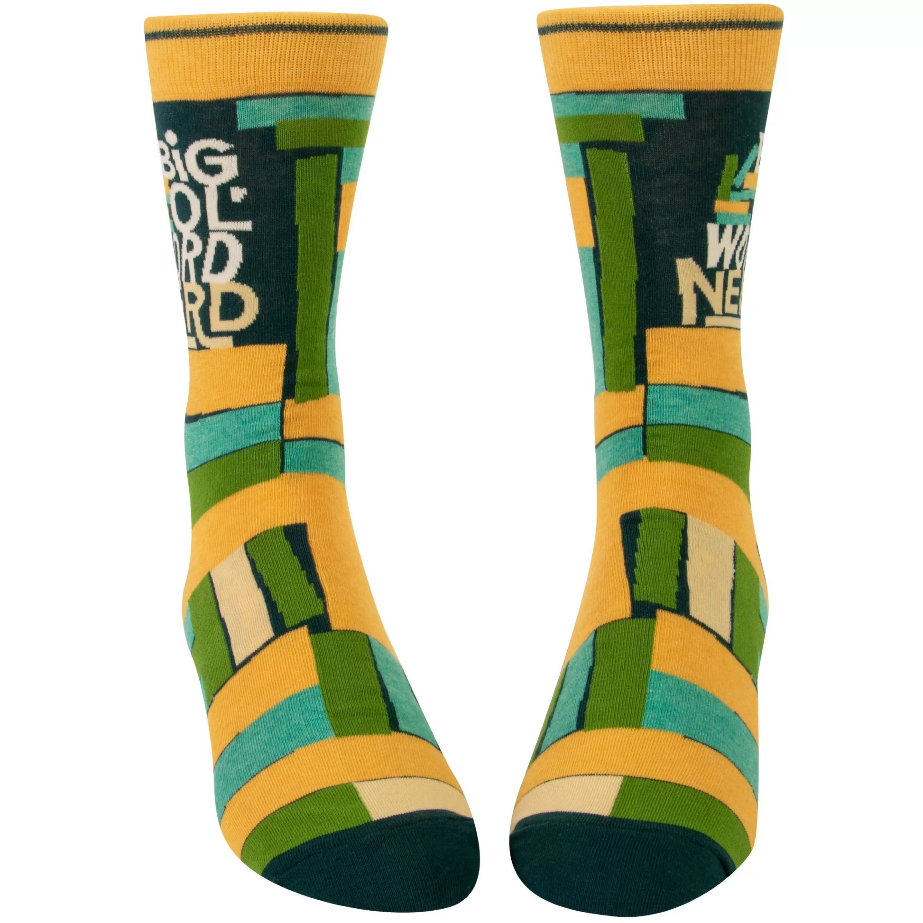 Flash Sale Blue Q Big Ol' Word Nerd Men's Crew Socks