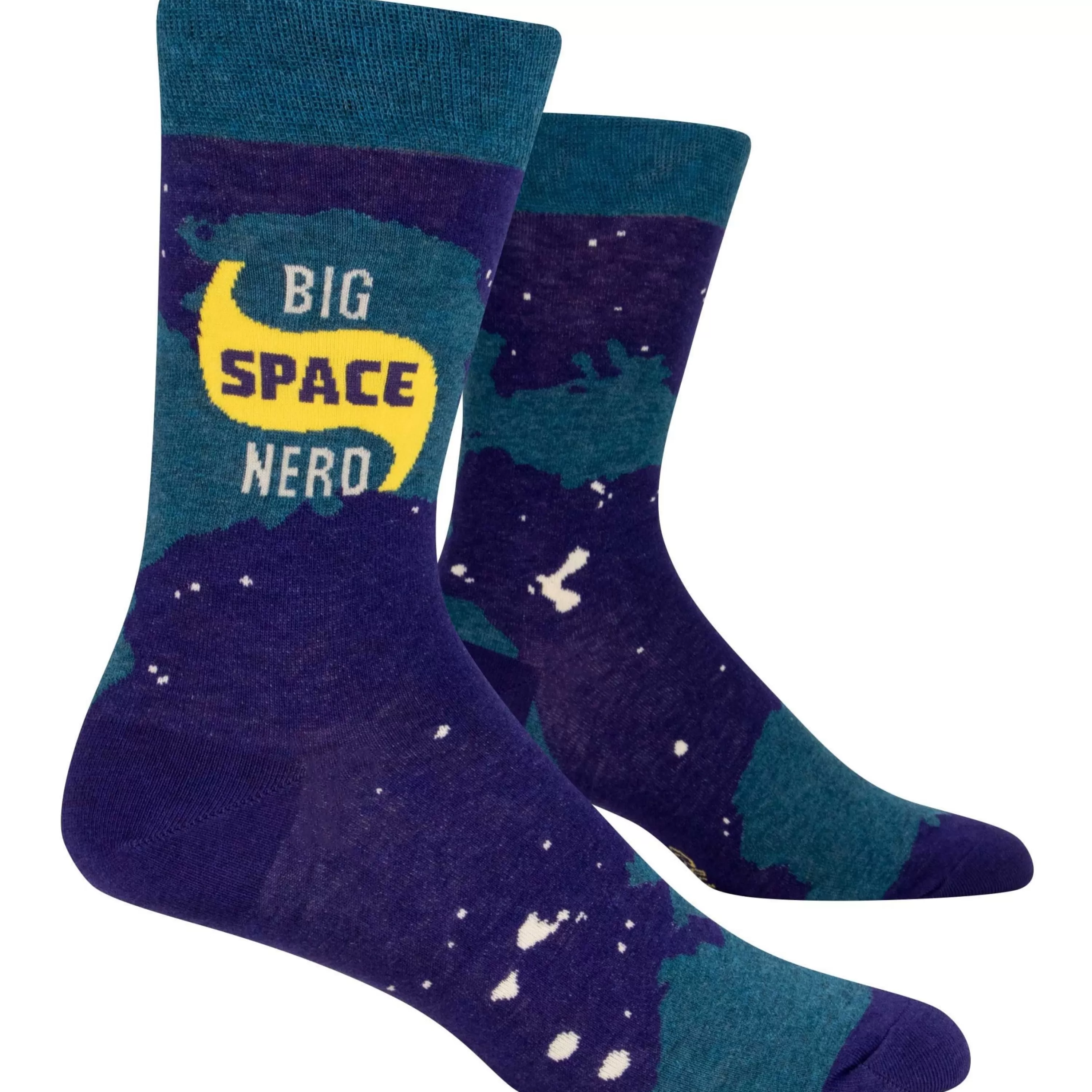 Cheap Blue Q Big Space Nerd Men's Socks