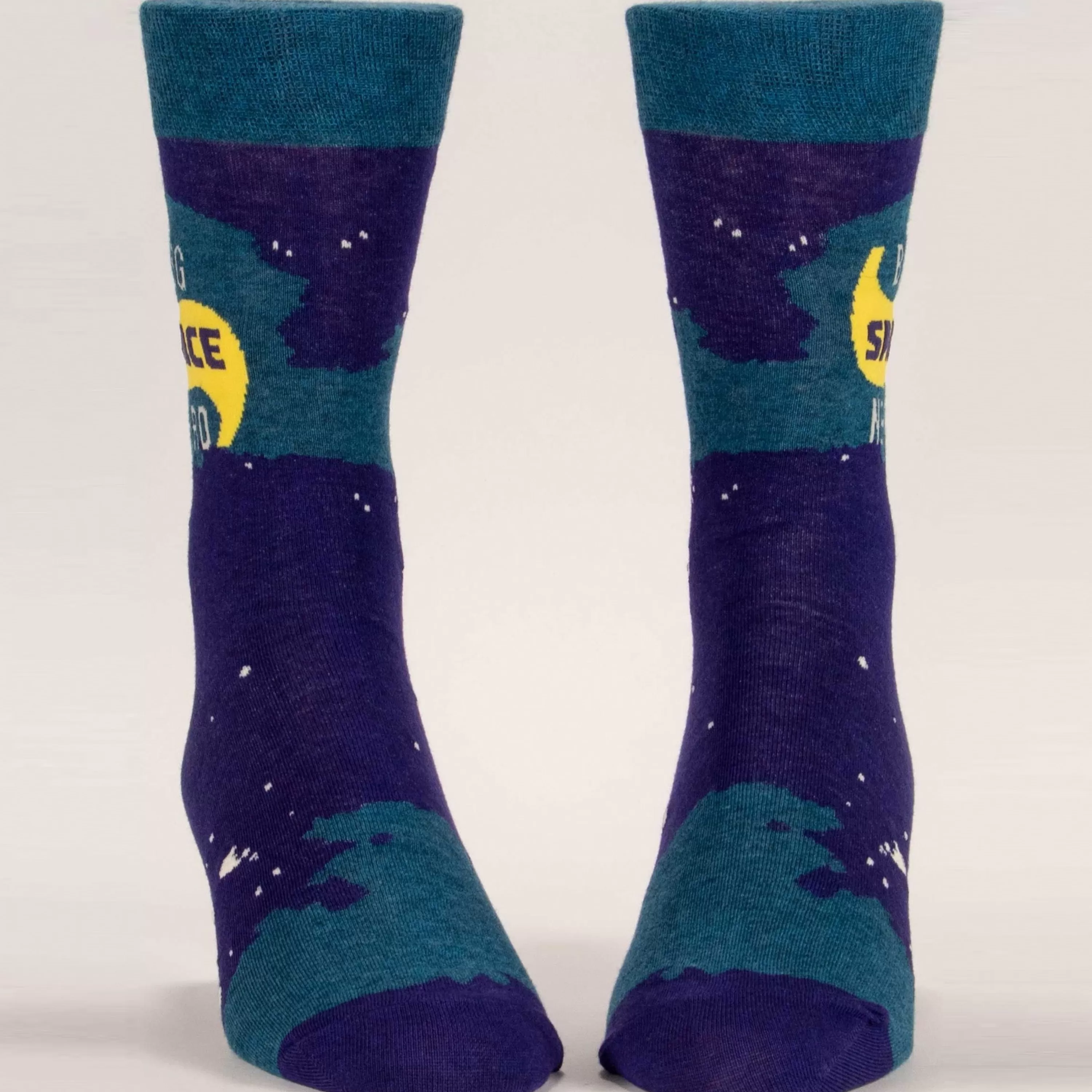 Cheap Blue Q Big Space Nerd Men's Socks