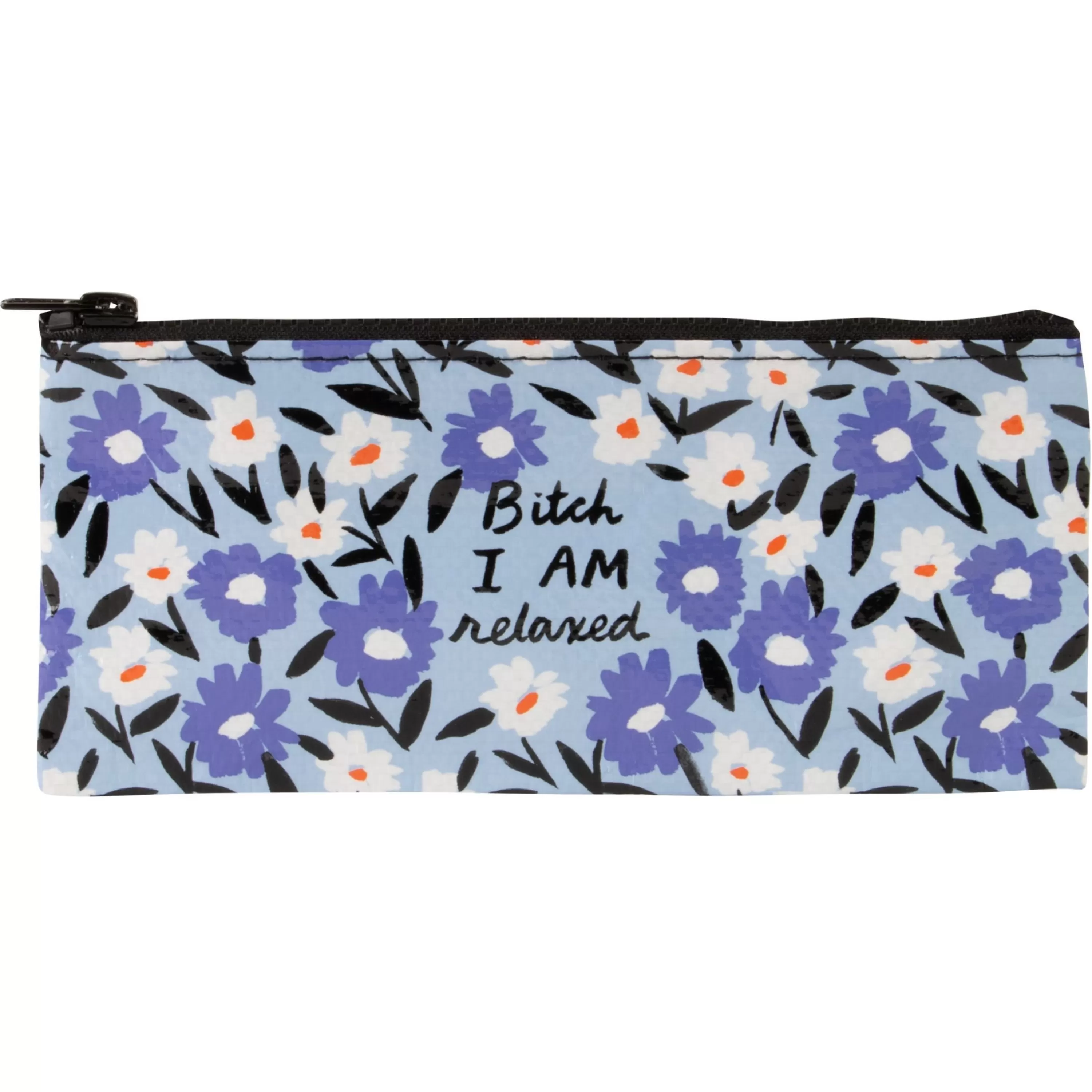 Cheap Blue Q Bitch I Am Relaxed Pencil Case