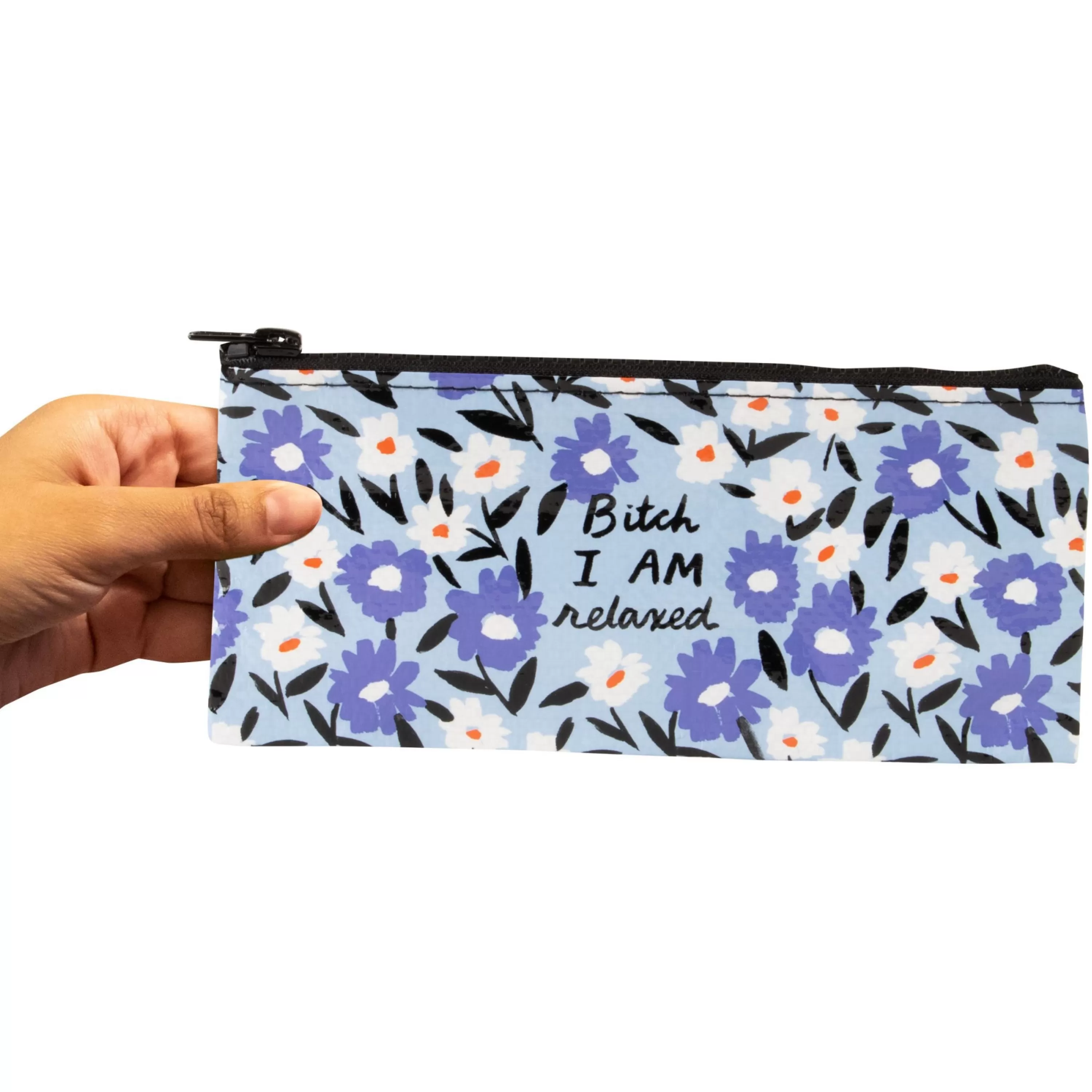 Cheap Blue Q Bitch I Am Relaxed Pencil Case