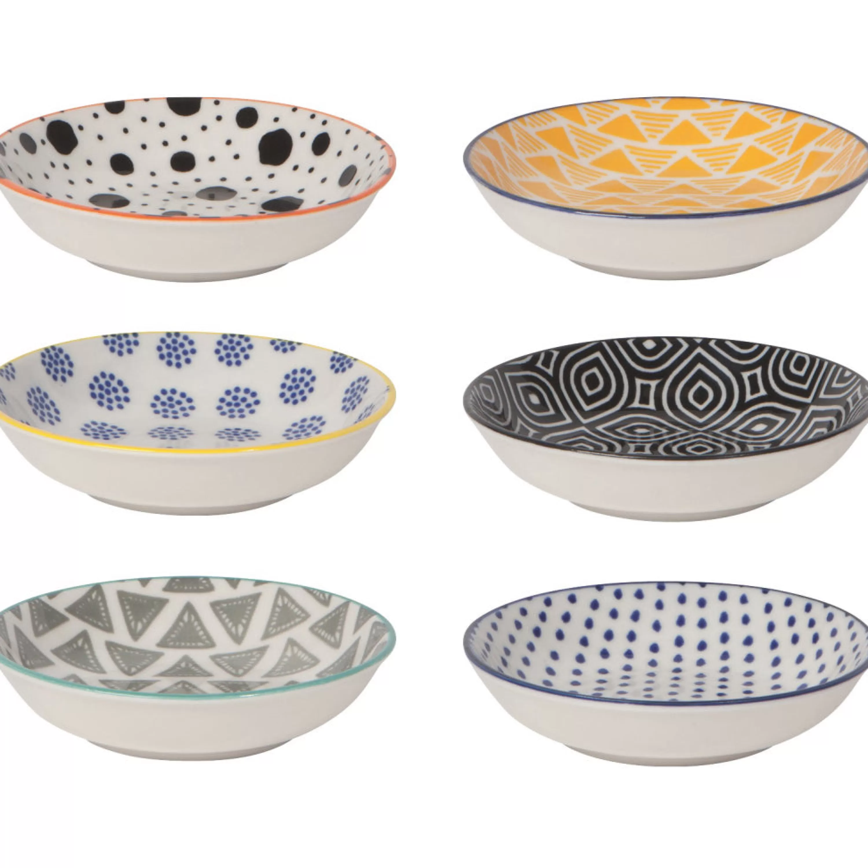 Hot Danica Bits & Dots Pinch Bowl Set Of 6