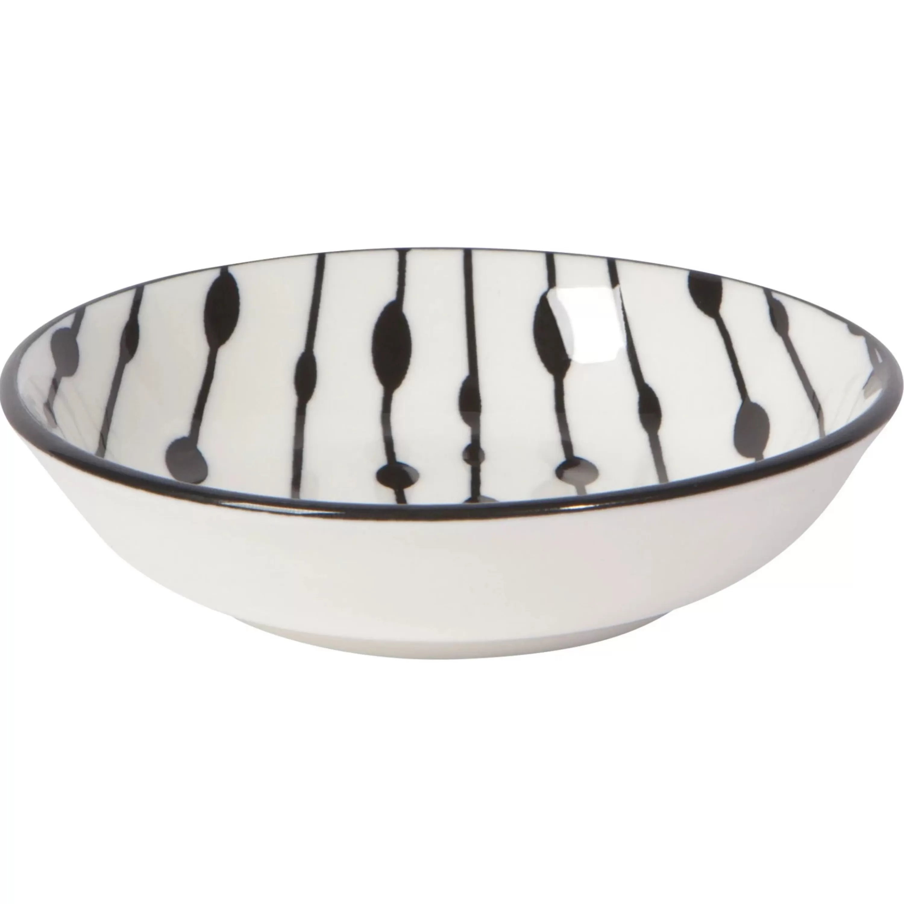 Shop Danica Black & White Bits And Dots Pinch Bowls