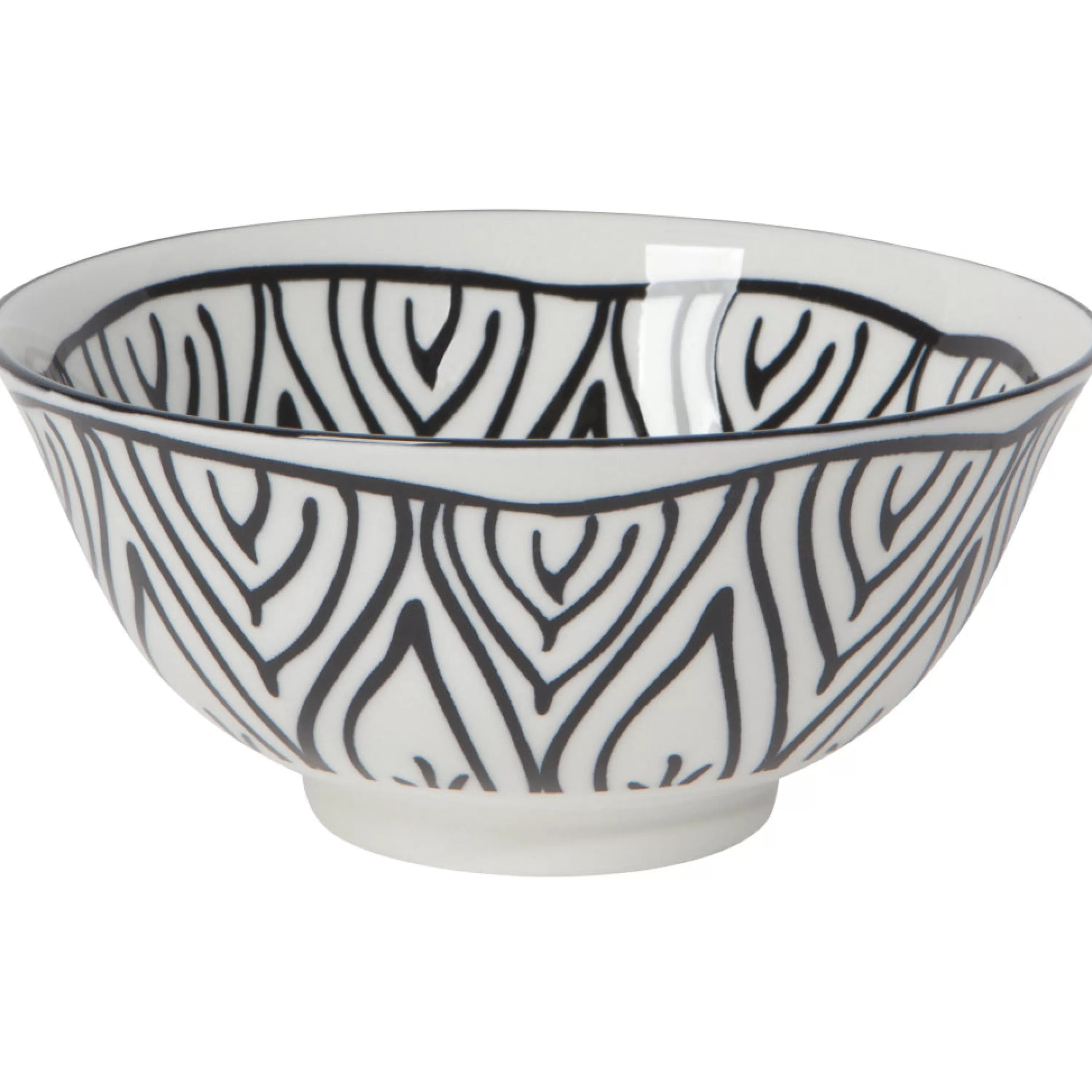 Outlet Danica Black Bloom Bowl 6 Inch