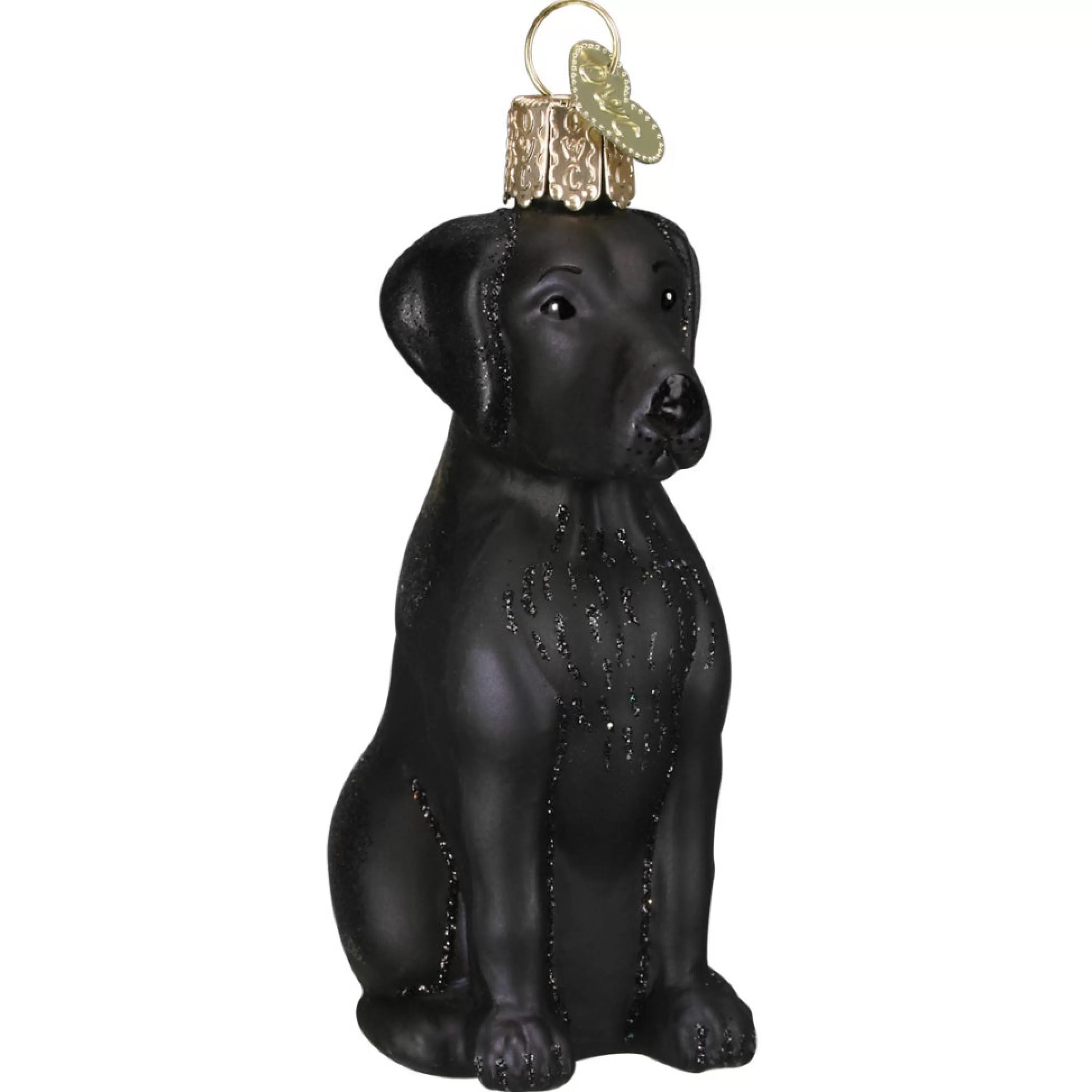 Old World Christmas Black Labrador Dog Ornament