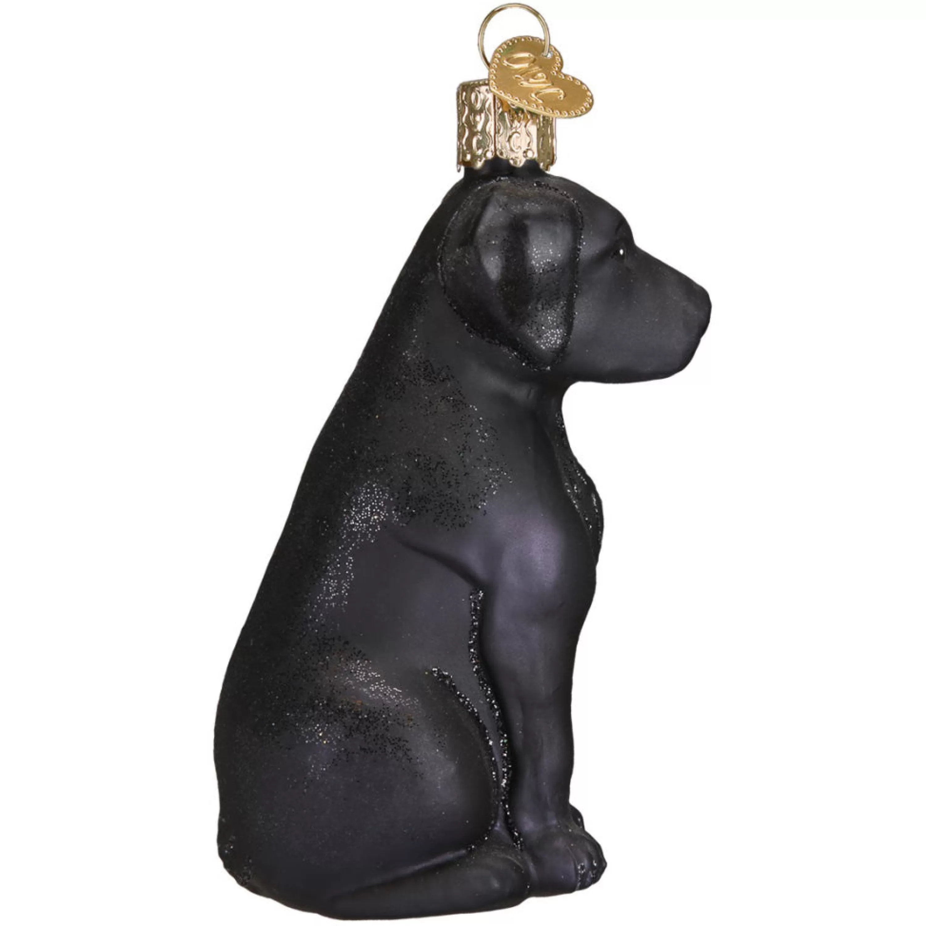 Old World Christmas Black Labrador Dog Ornament