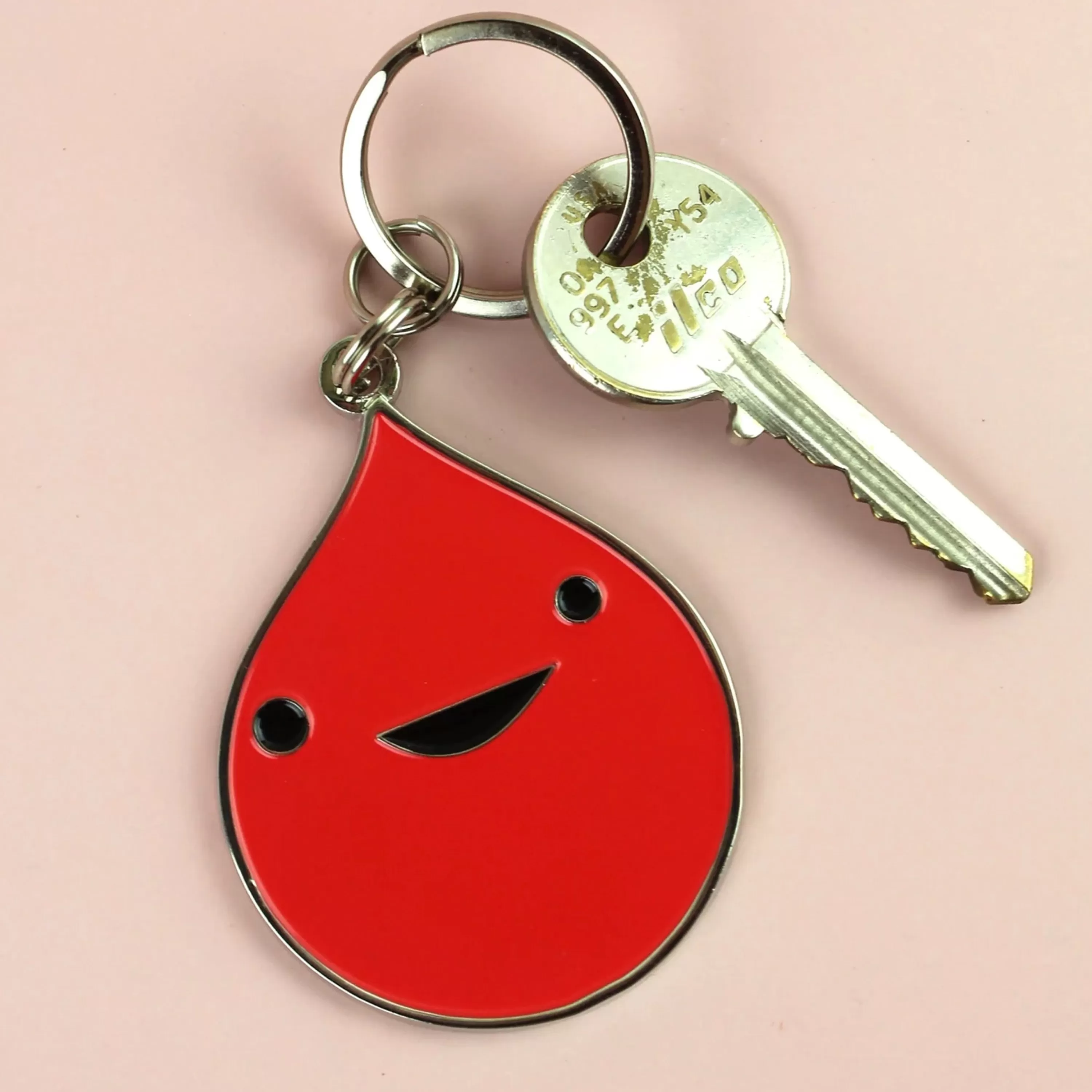 Hot I Heart Guts Blood Enamel Keychain