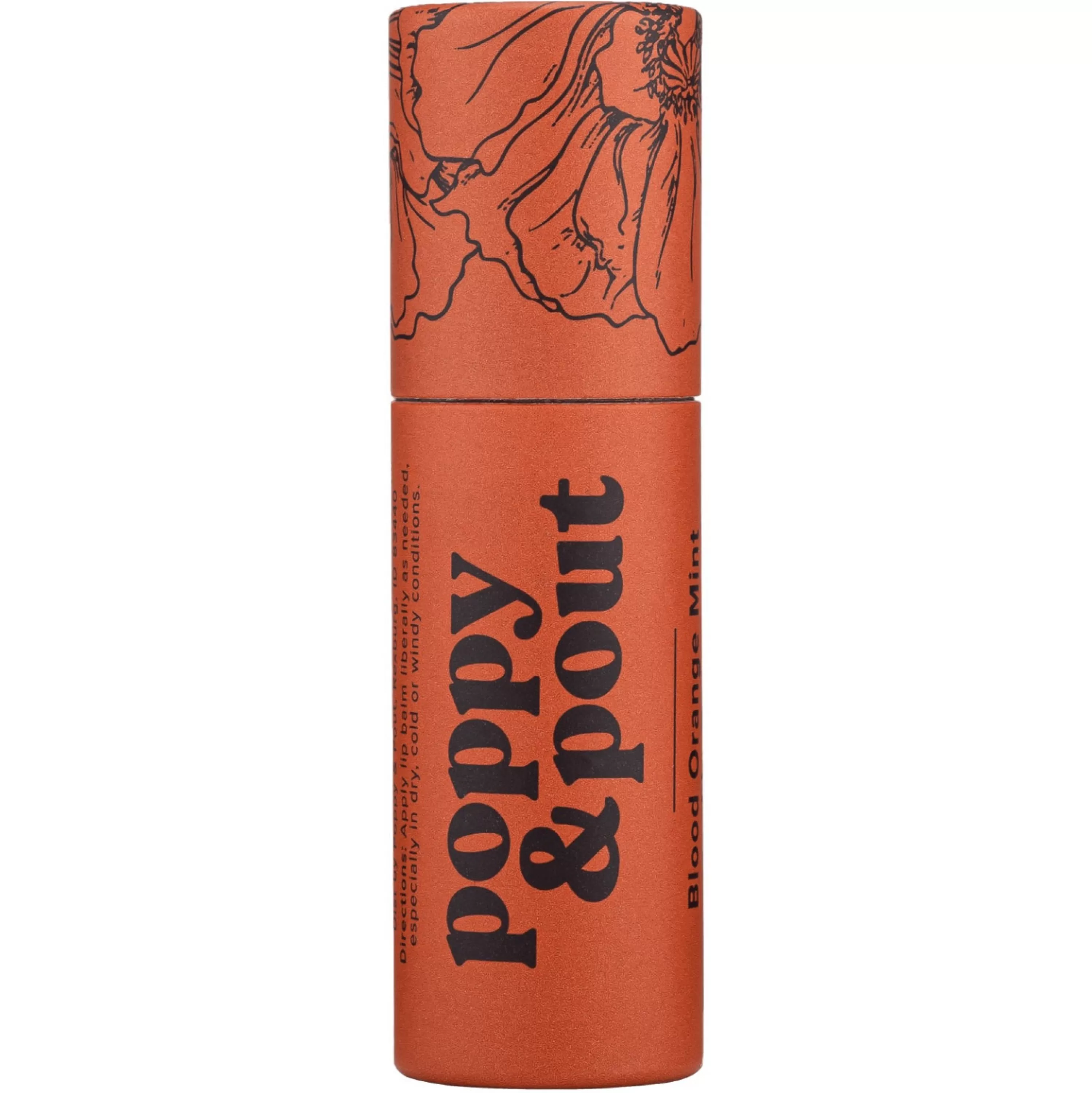 Shop Poppy & Pout Blood Orange Mint Lip Balm