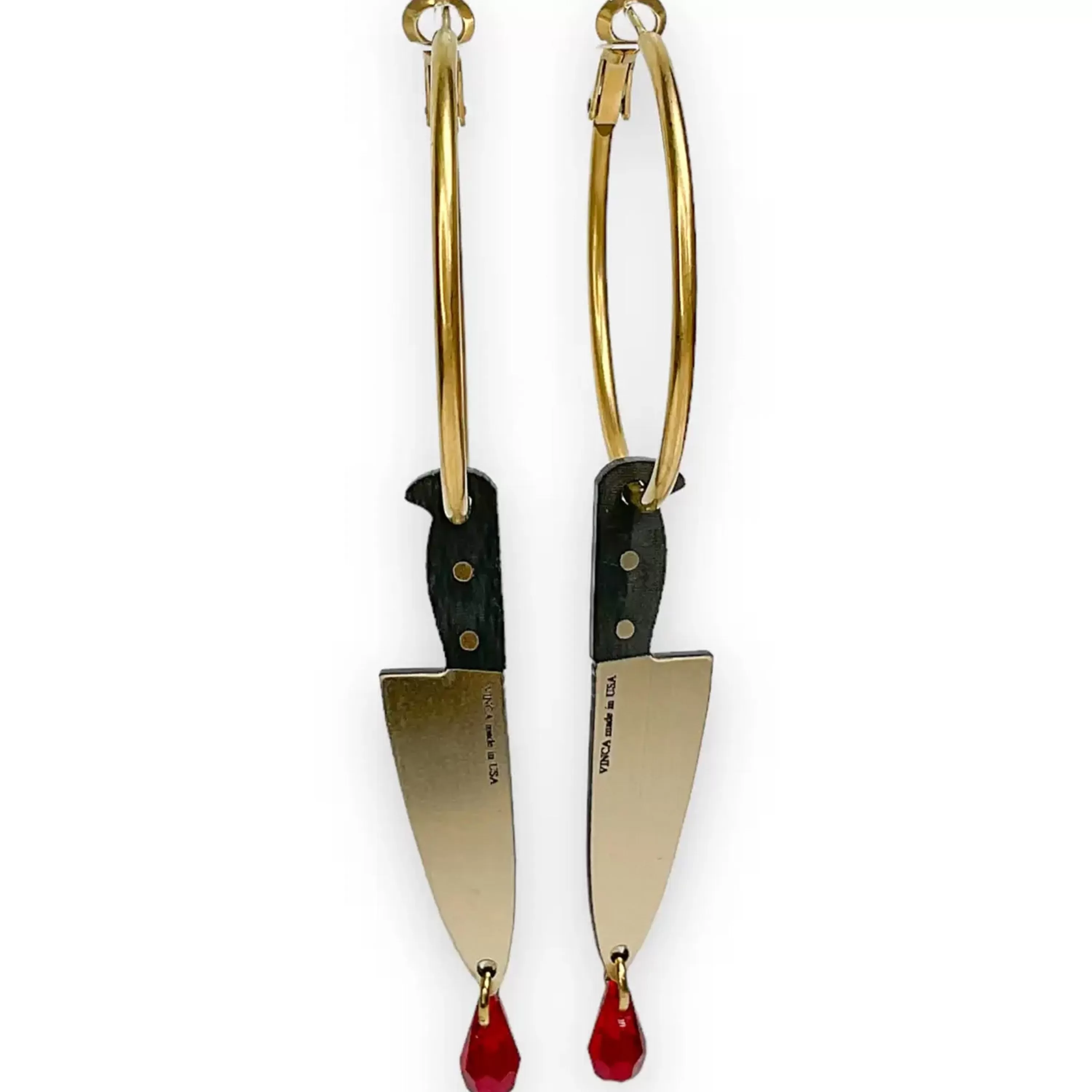 Best Vinca Bloody Hell! Knife Hoops Gold Limited Edition