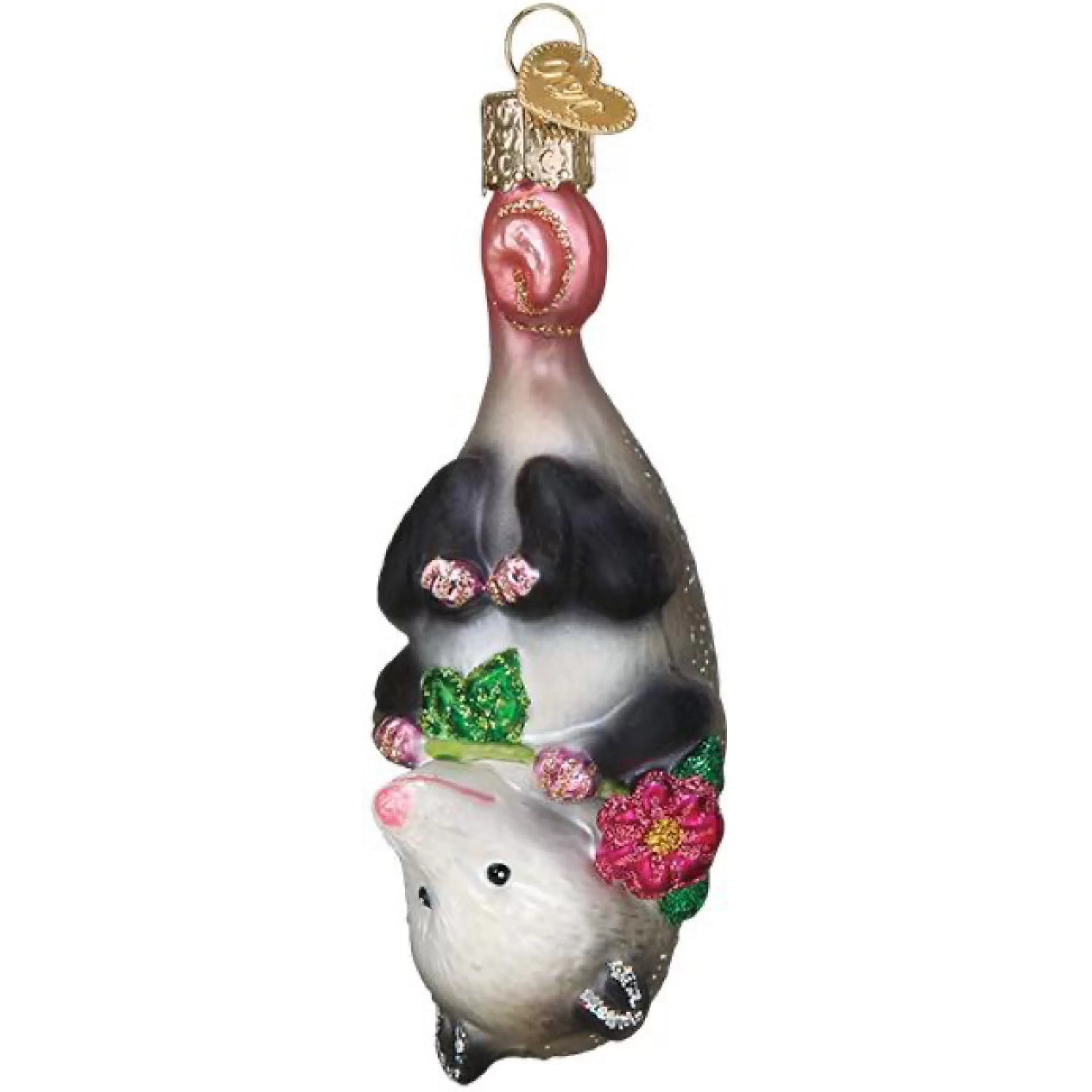 Old World Christmas Blossom Opossum Ornament