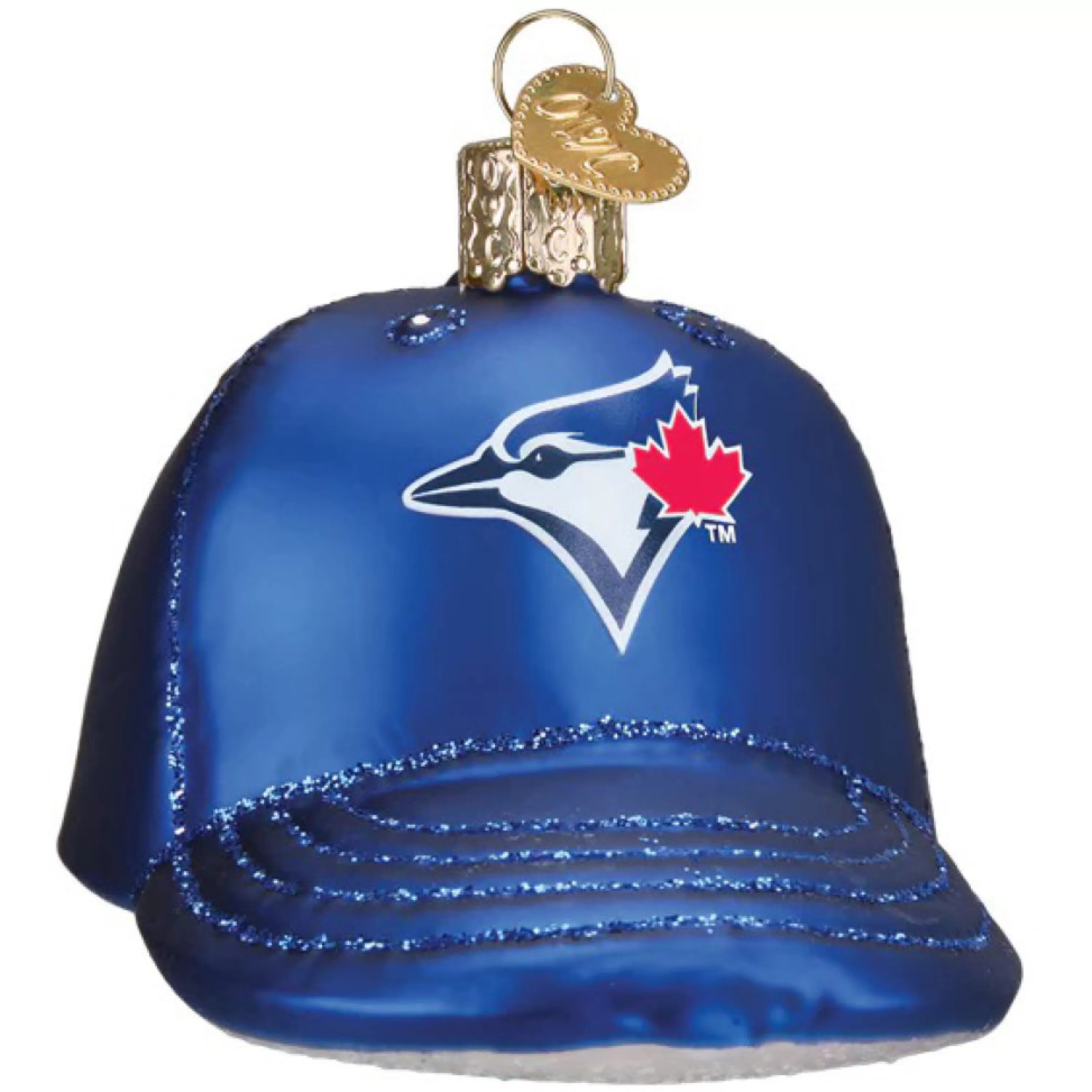 Old World Christmas Blue Jays Baseball Cap Ornament