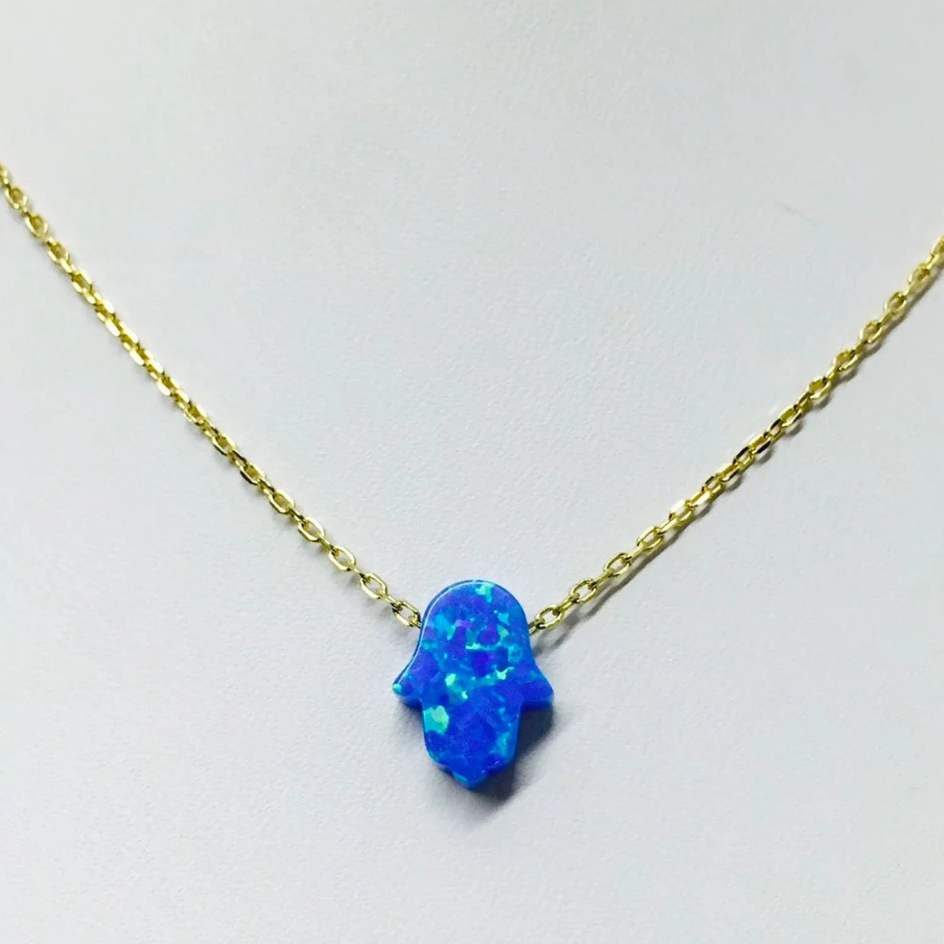 Clearance Modern Opus Blue Opal Hamsa Necklace