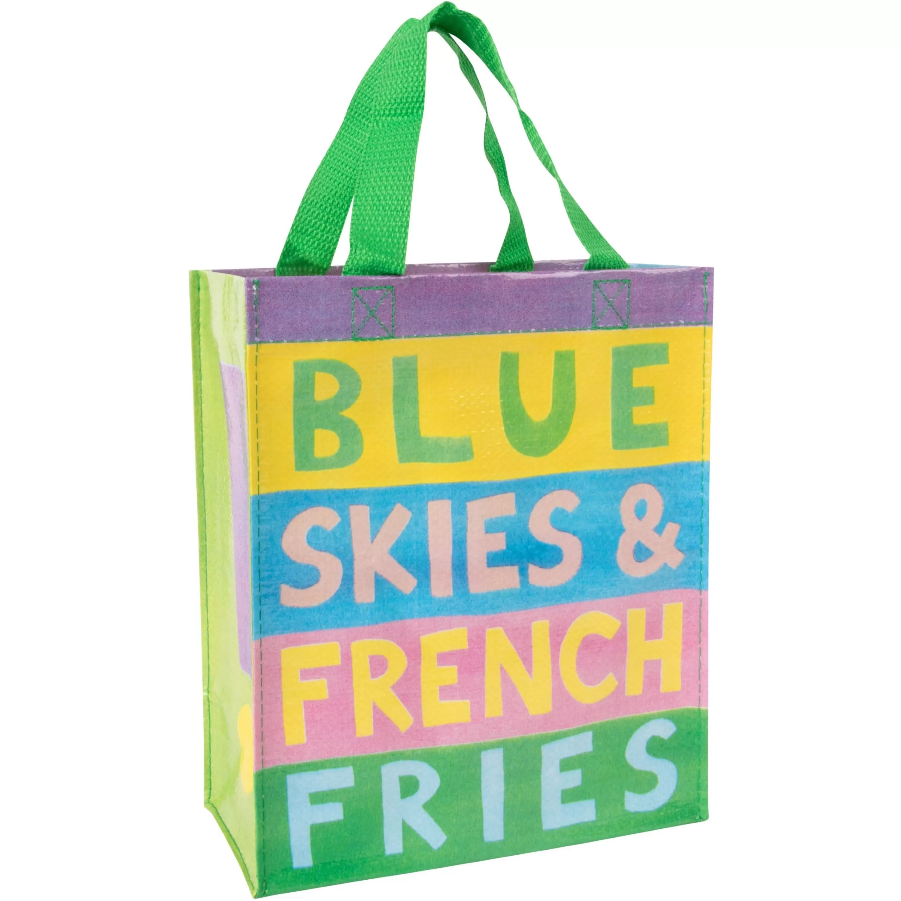 Fashion Blue Q Blue Skies French Fries Handy Tote