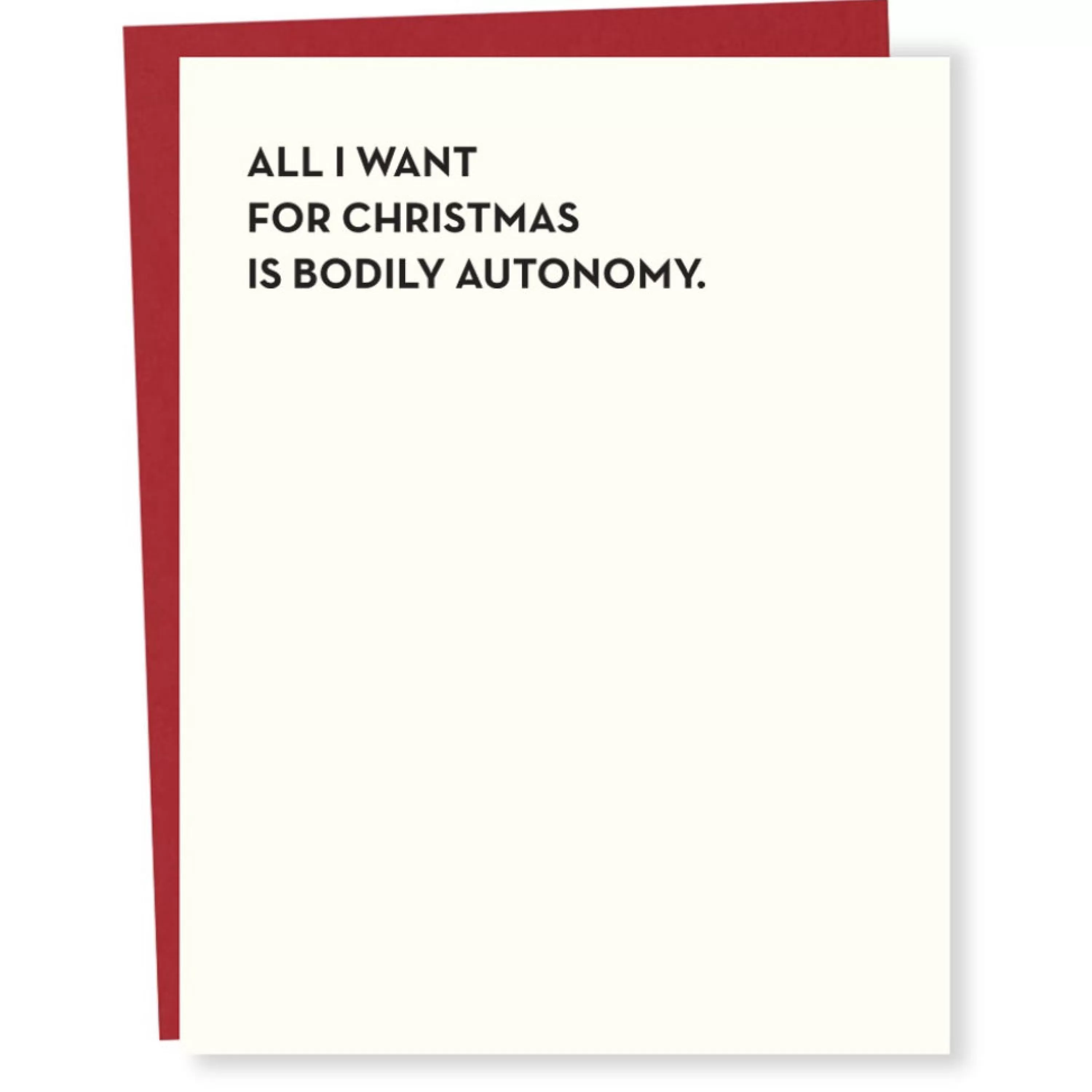 Sapling Press Bodily Autonomy For Christmas Card