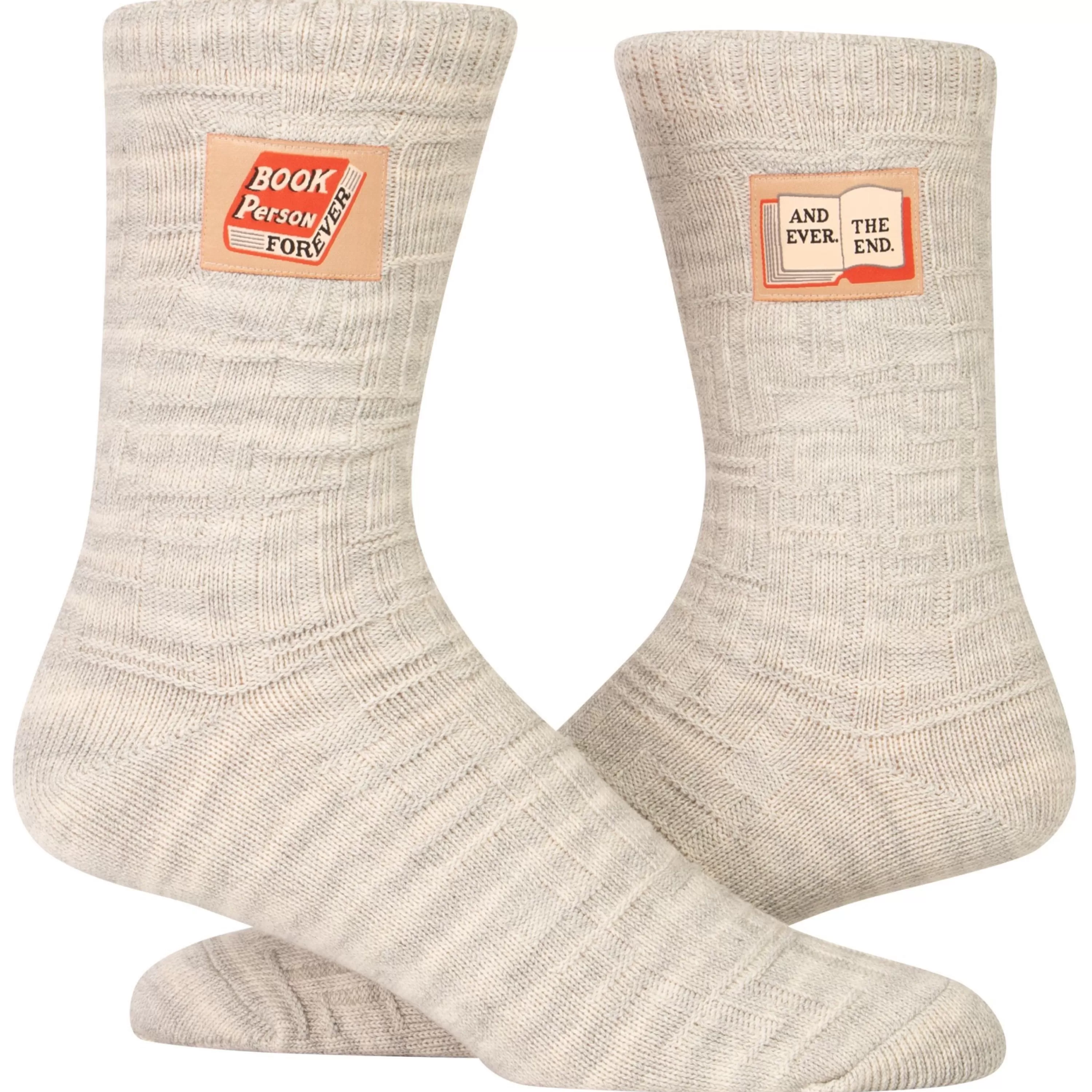 Best Blue Q Book Person Forever Tag Socks