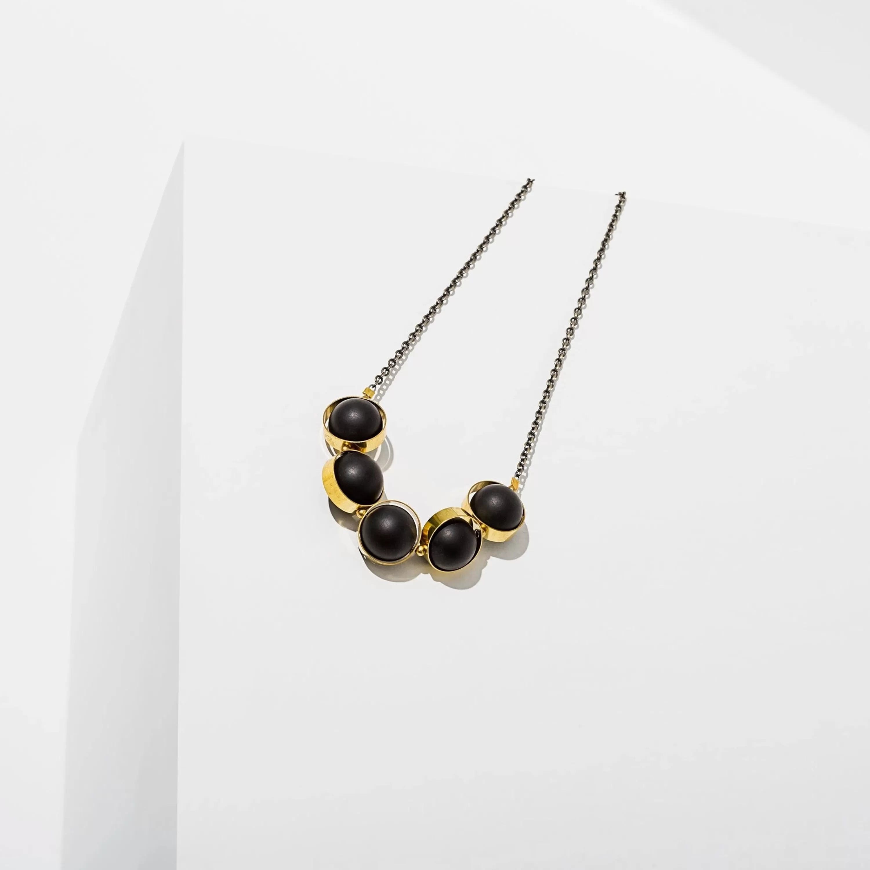 Flash Sale Larissa Loden Brass Alignment Necklace Onyx