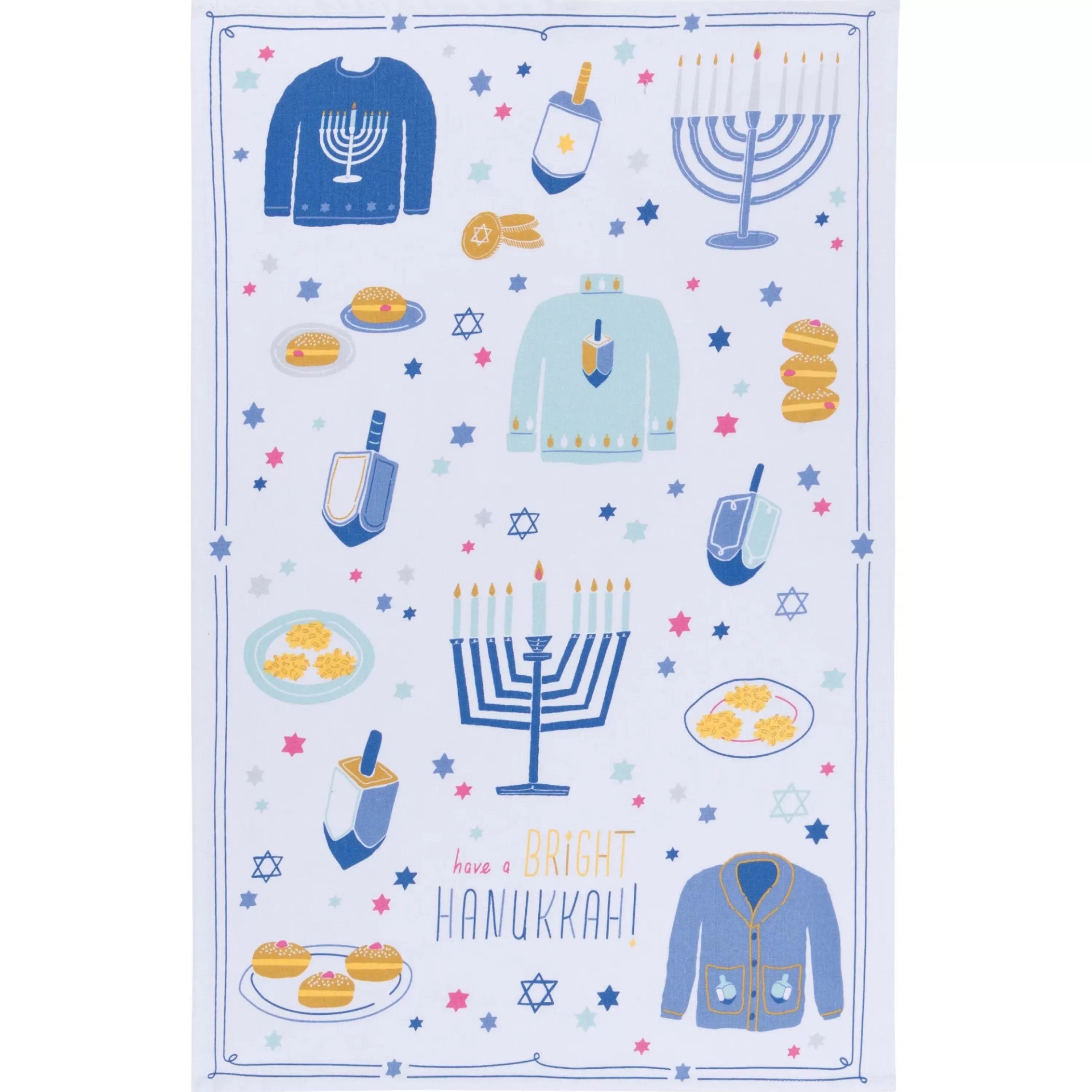 Discount Danica Bright Hanukkah Mug And Dishtowel Set