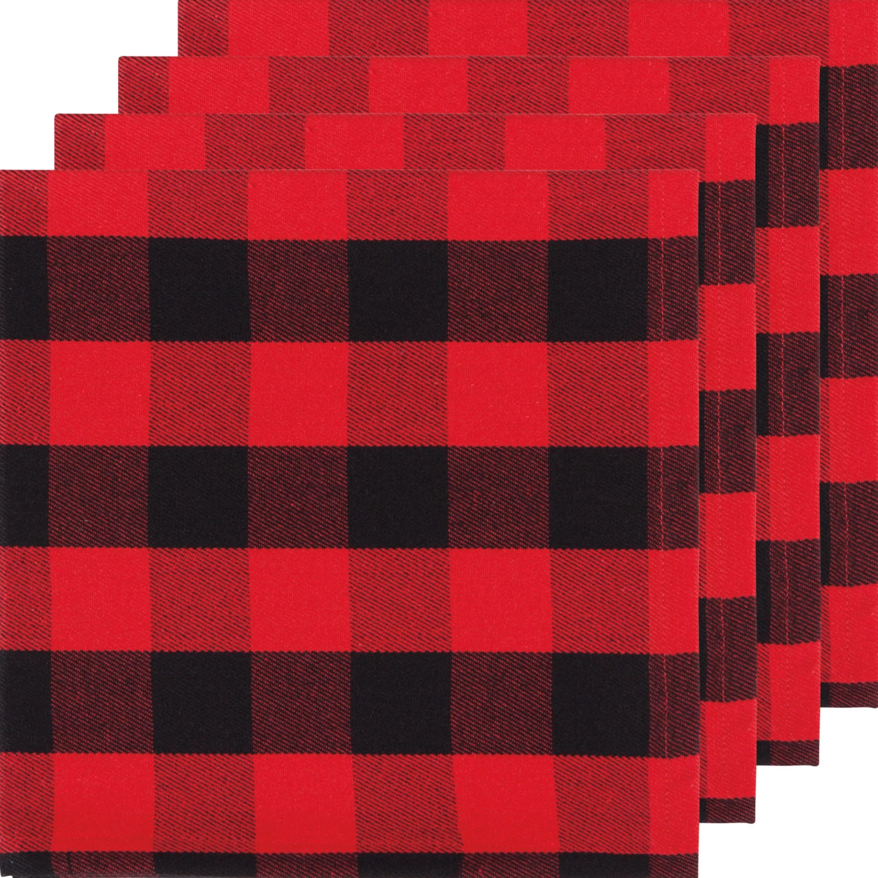 Fashion Danica Buffalo Plaid Second Spin Napkins Set Of 4