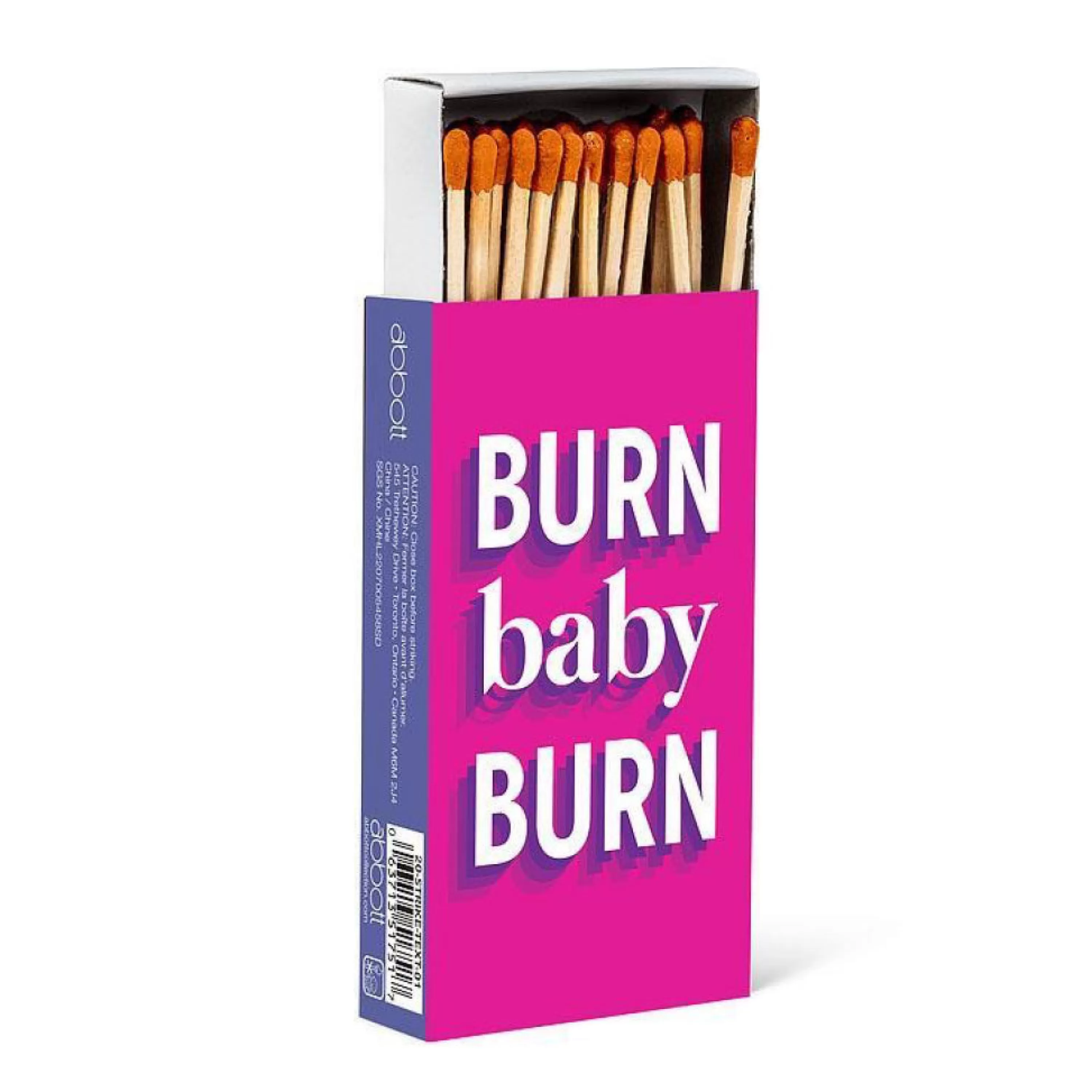 Sale Abbott Collection Burn Baby Burn Text Box Of Matches