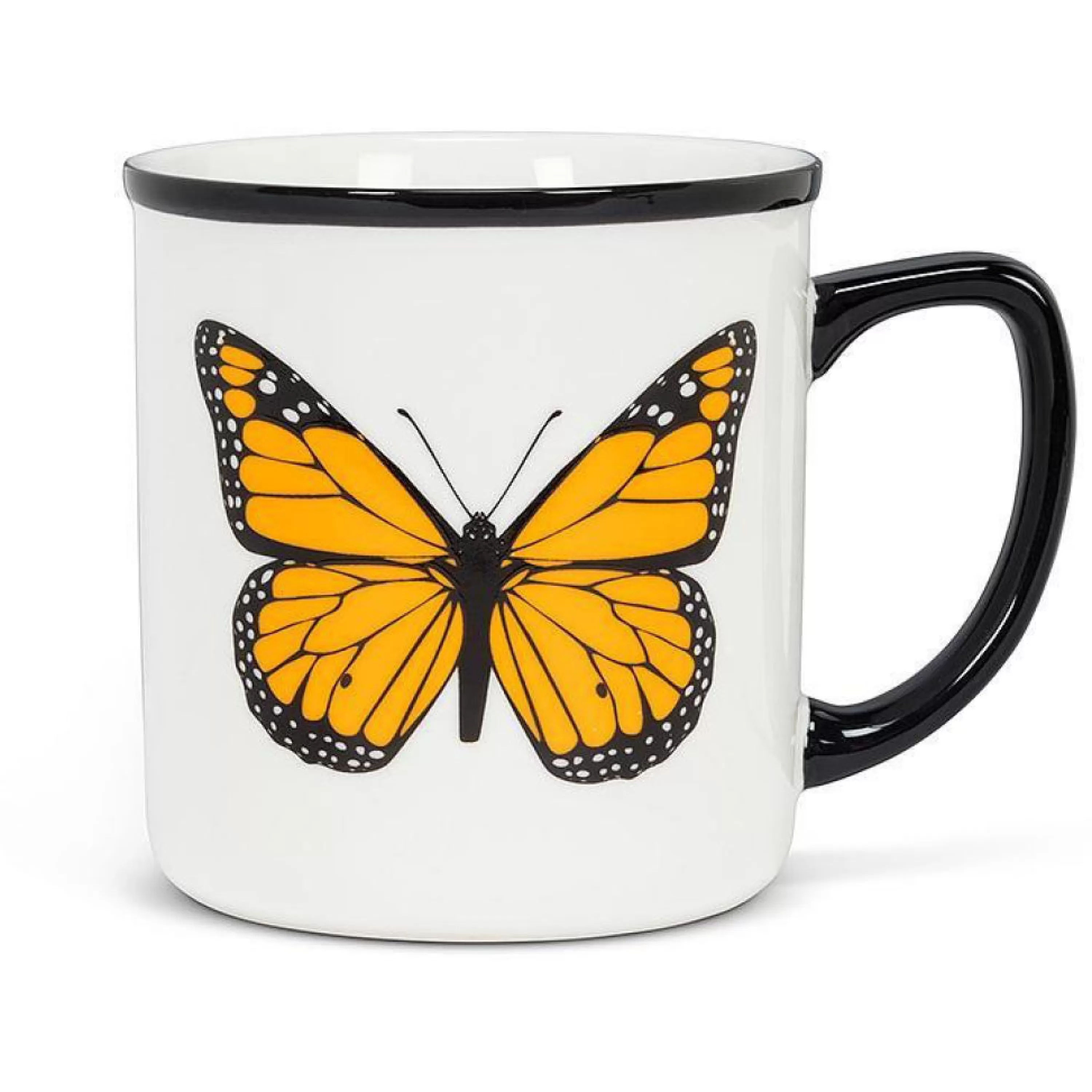 Hot Abbott Collection Butterfly Rimmed Mug