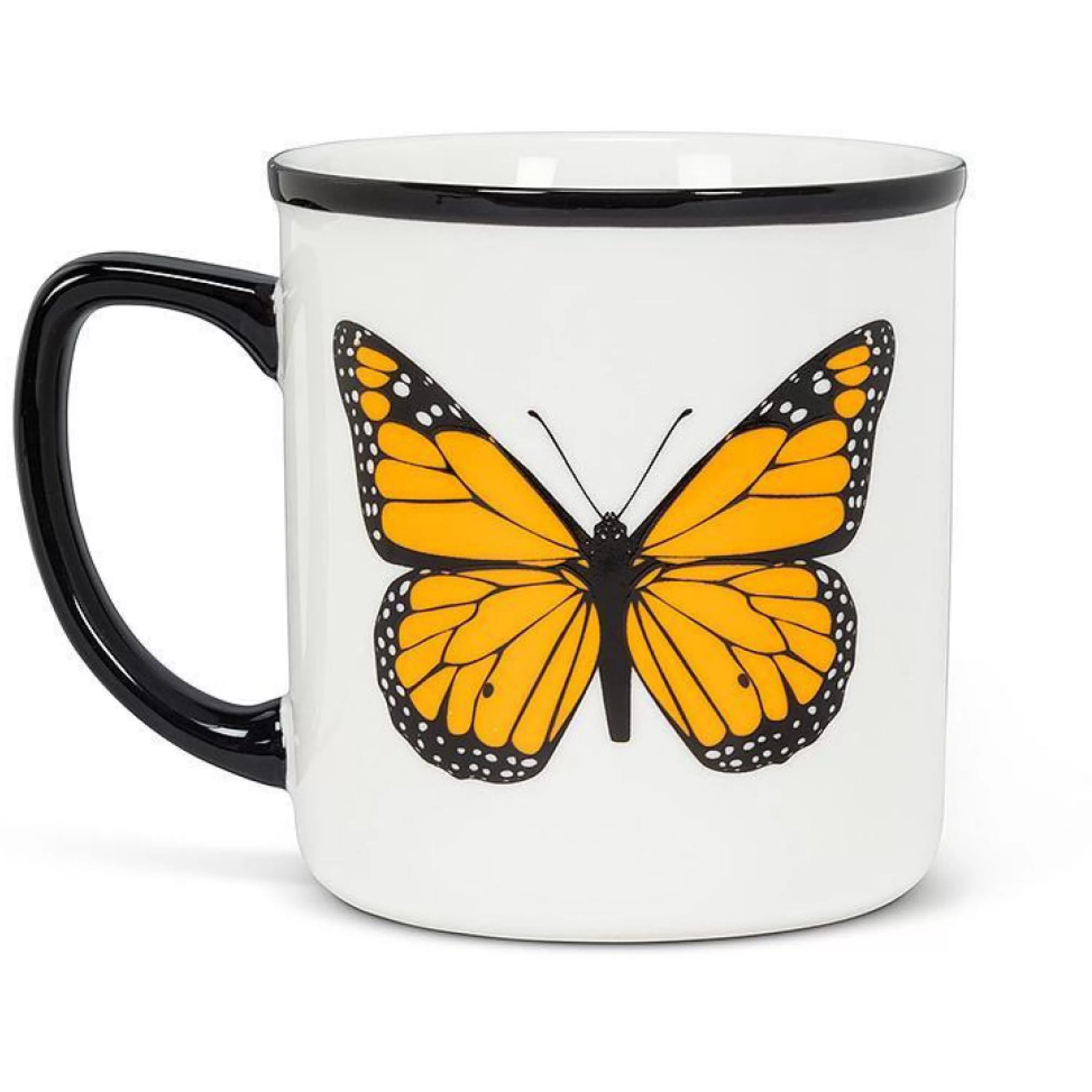 Hot Abbott Collection Butterfly Rimmed Mug