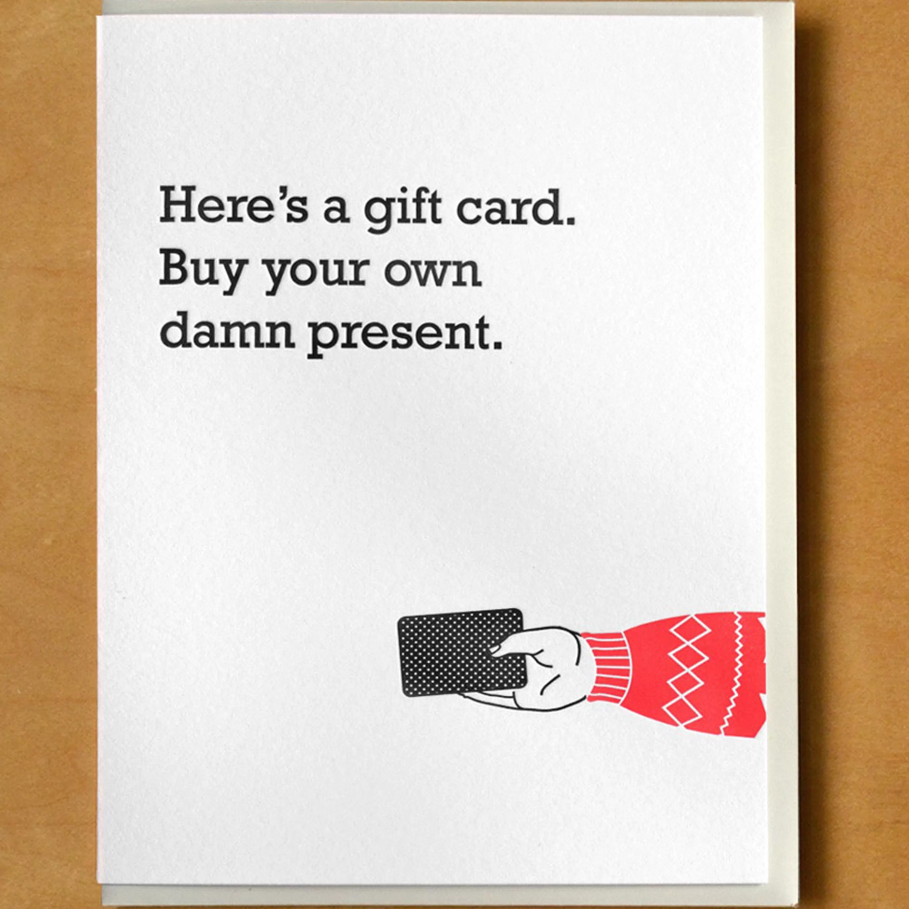 McBitterson's Buy Your Own Present Card