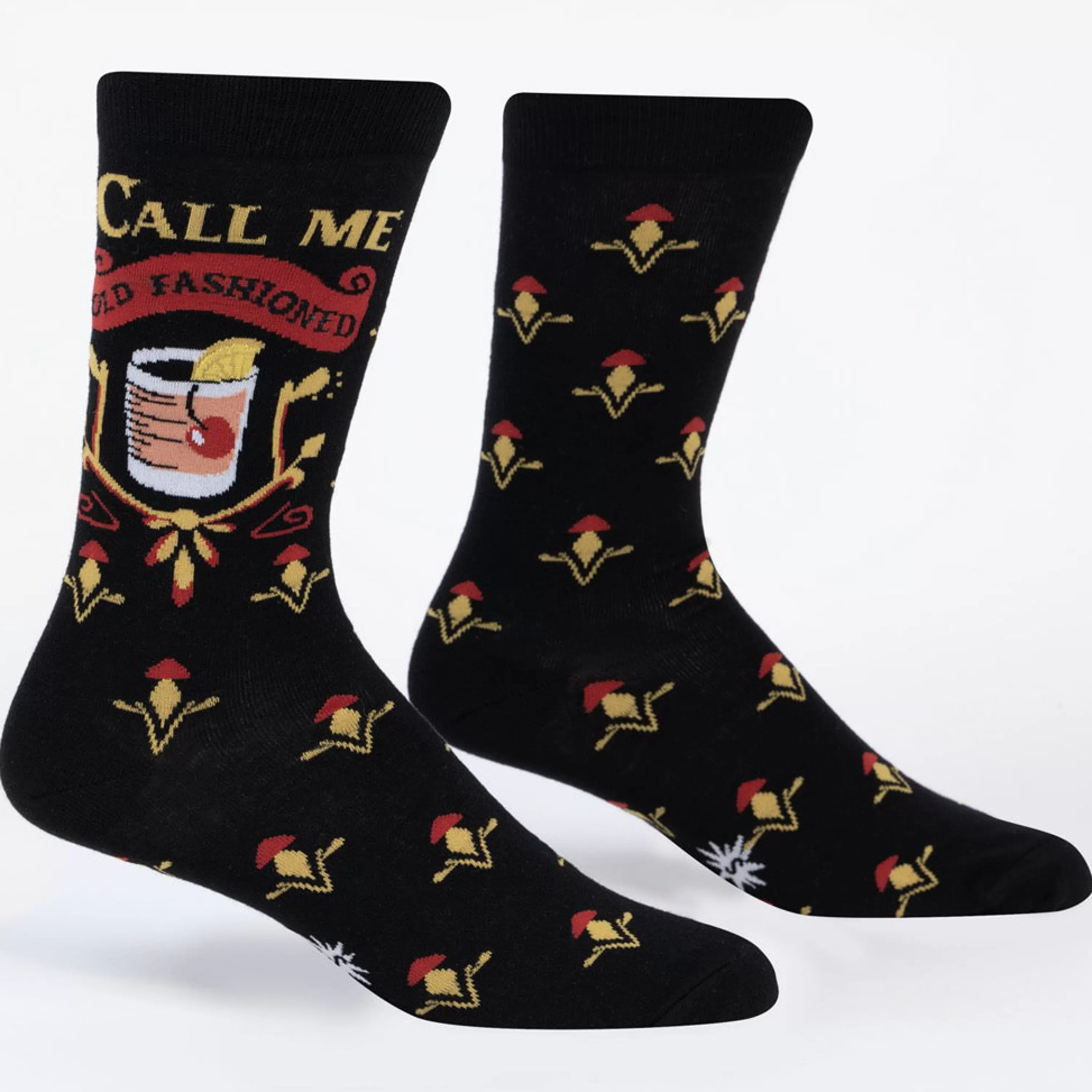 Fashion Sock It To Me Call Me Old Fashioned Men's Crew Socks