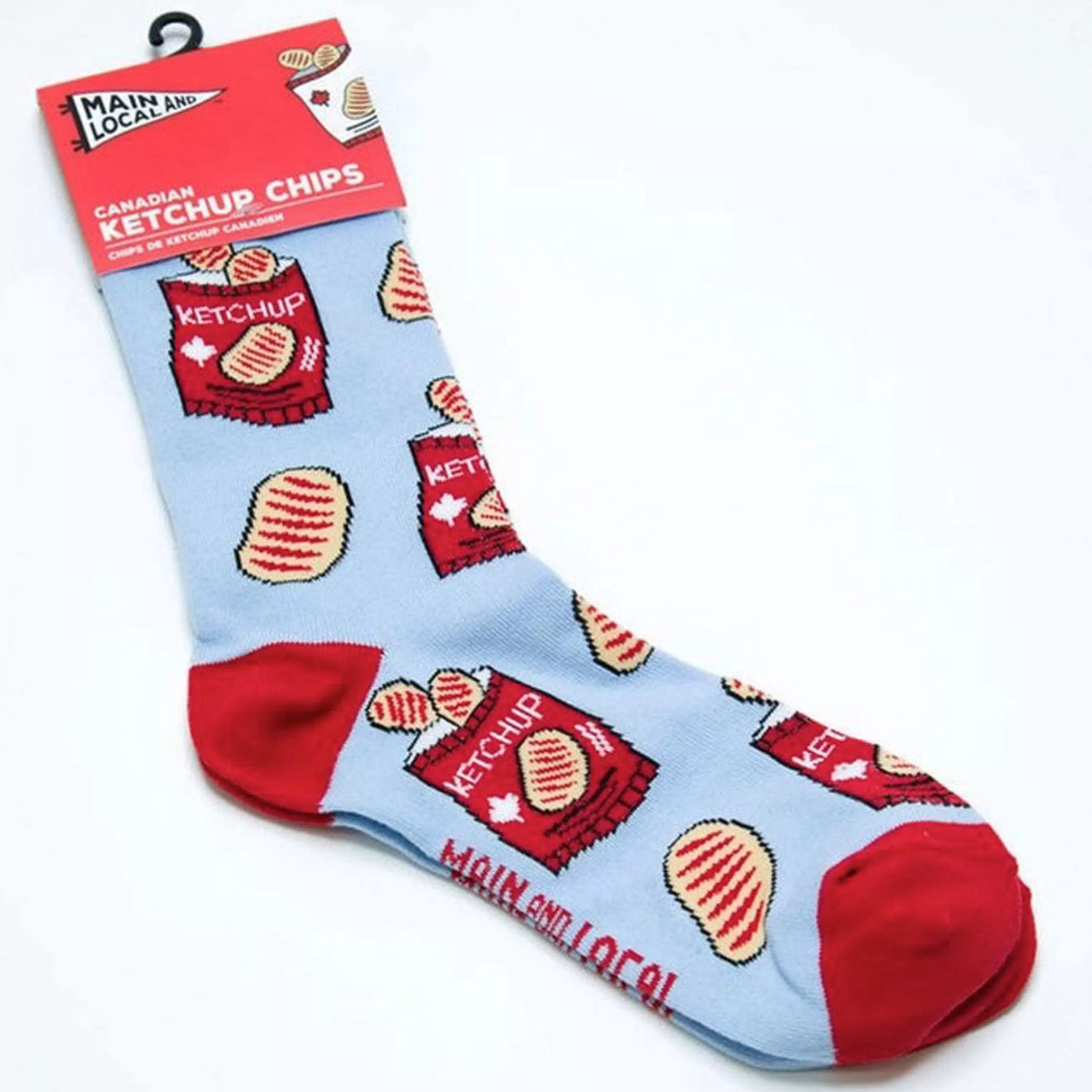 Online Main and Local Canadian Ketchup Chips Socks