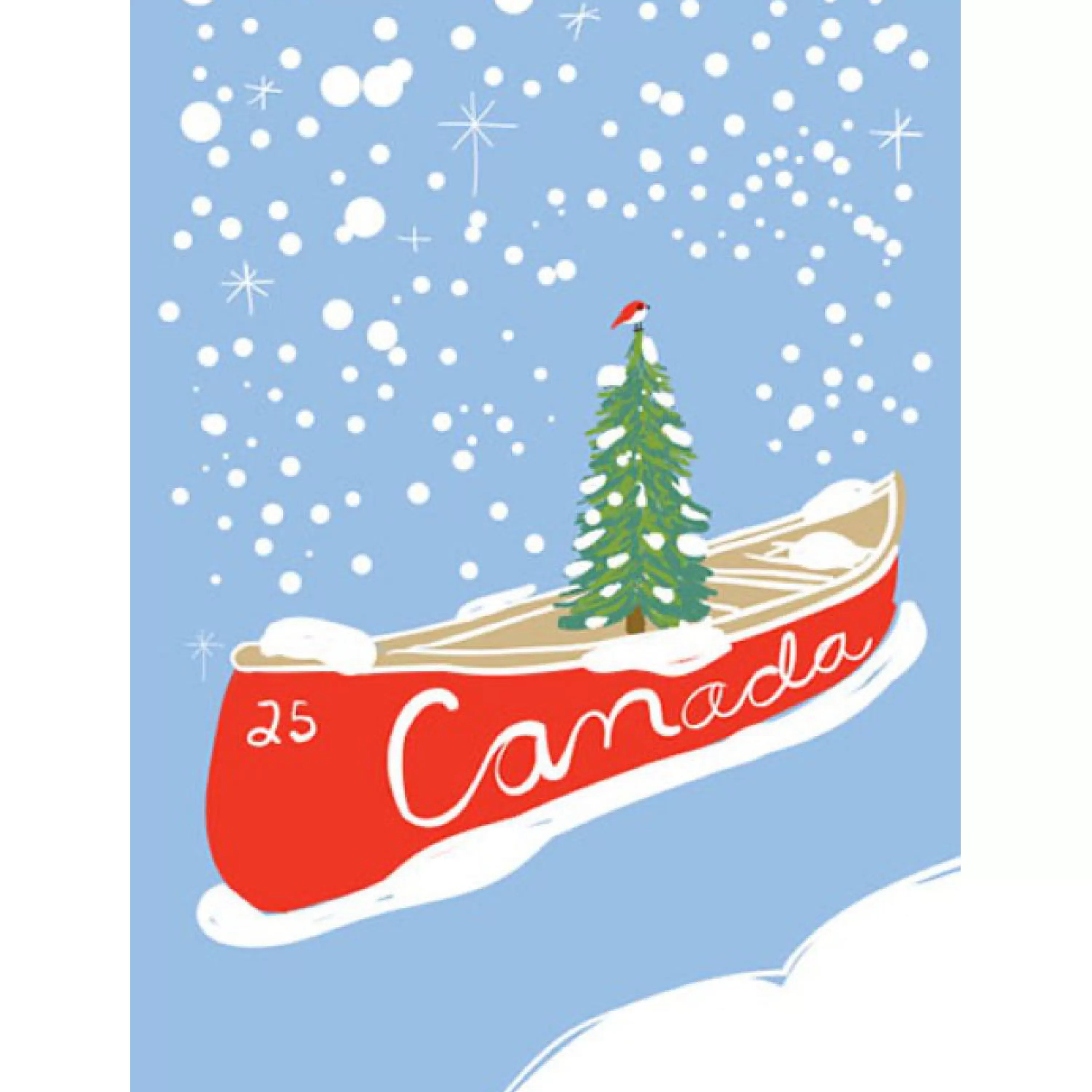 Wendy Tancock Canoe Tree Holiday Card