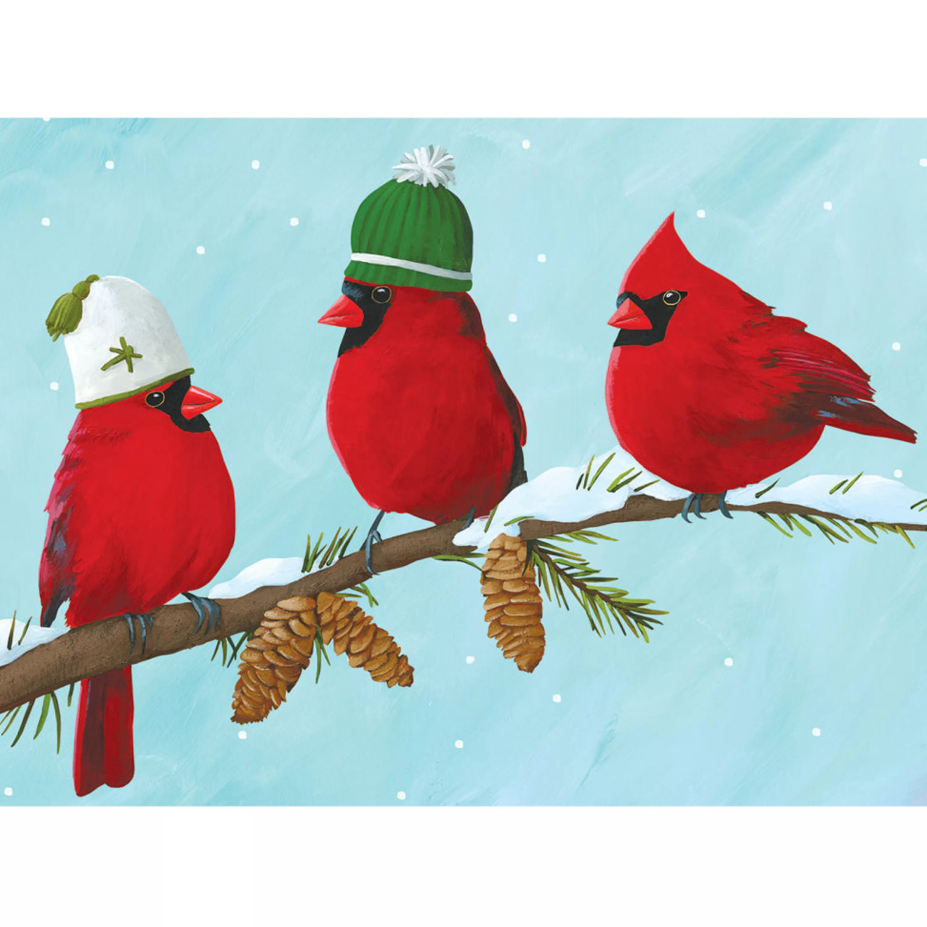 Allport Editions Cardinals In Hats Card