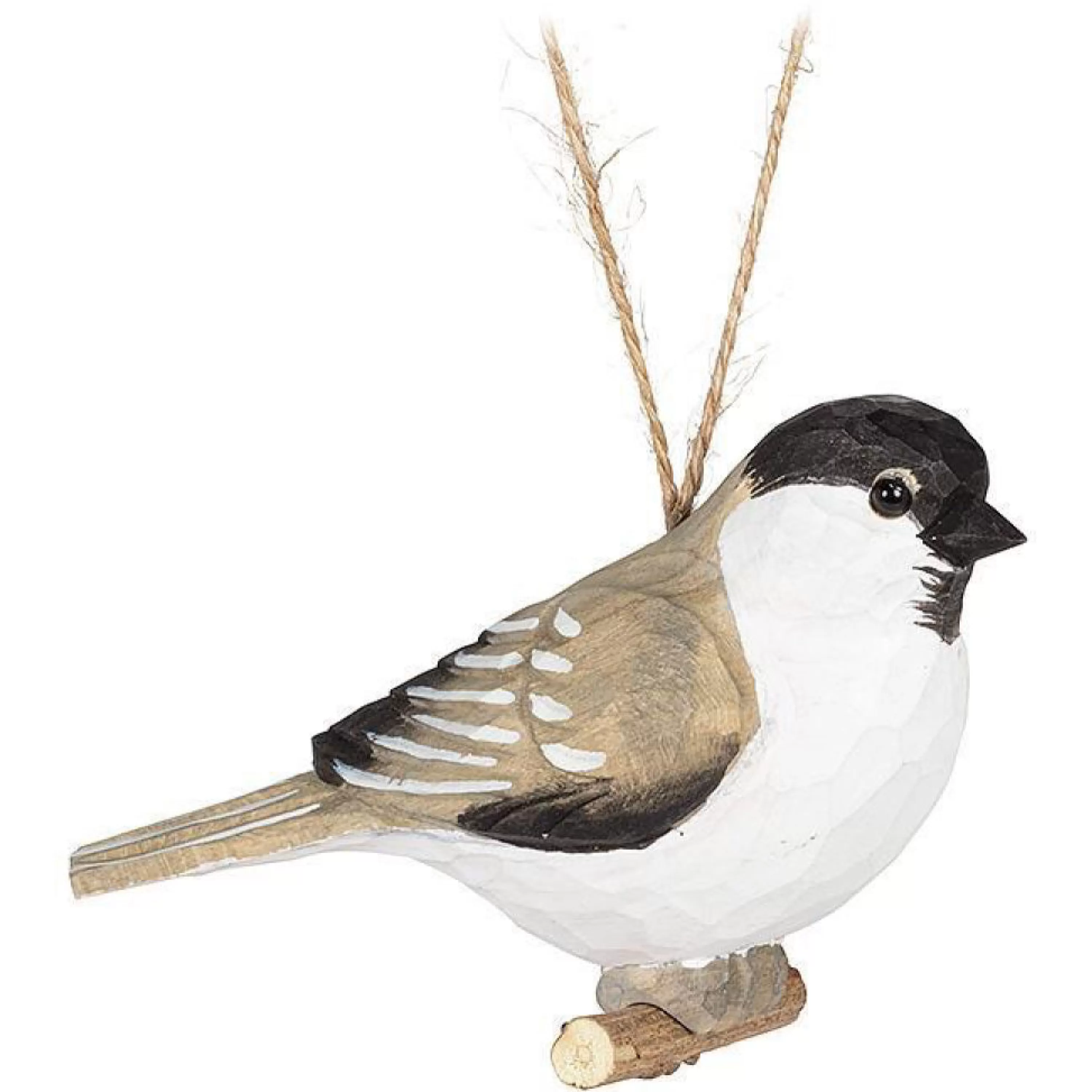 Abbott Collection Carved Chickadee Ornament