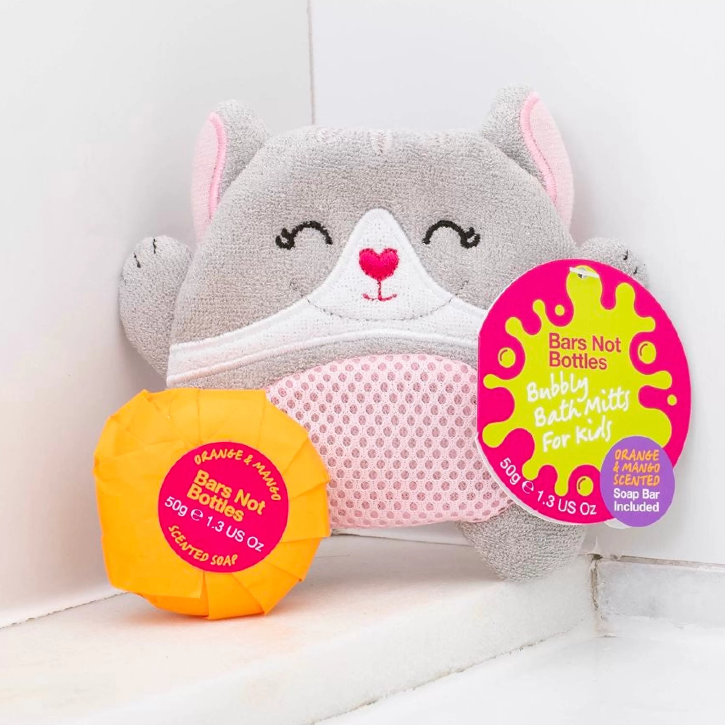 Hot thumbsUp! Cat Bubbly Bath Mitt Kit