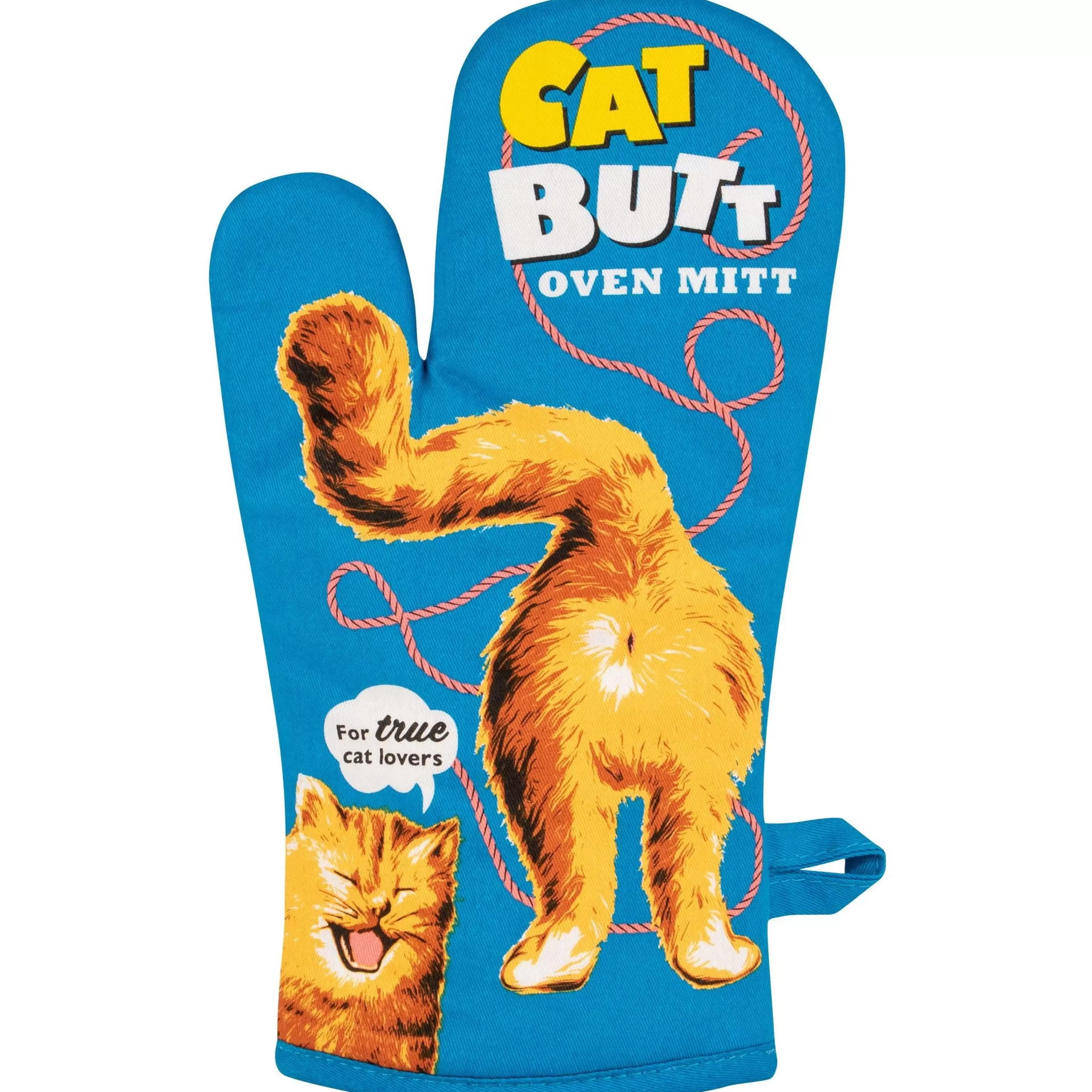 Hot Blue Q Cat Butt Oven Mitt