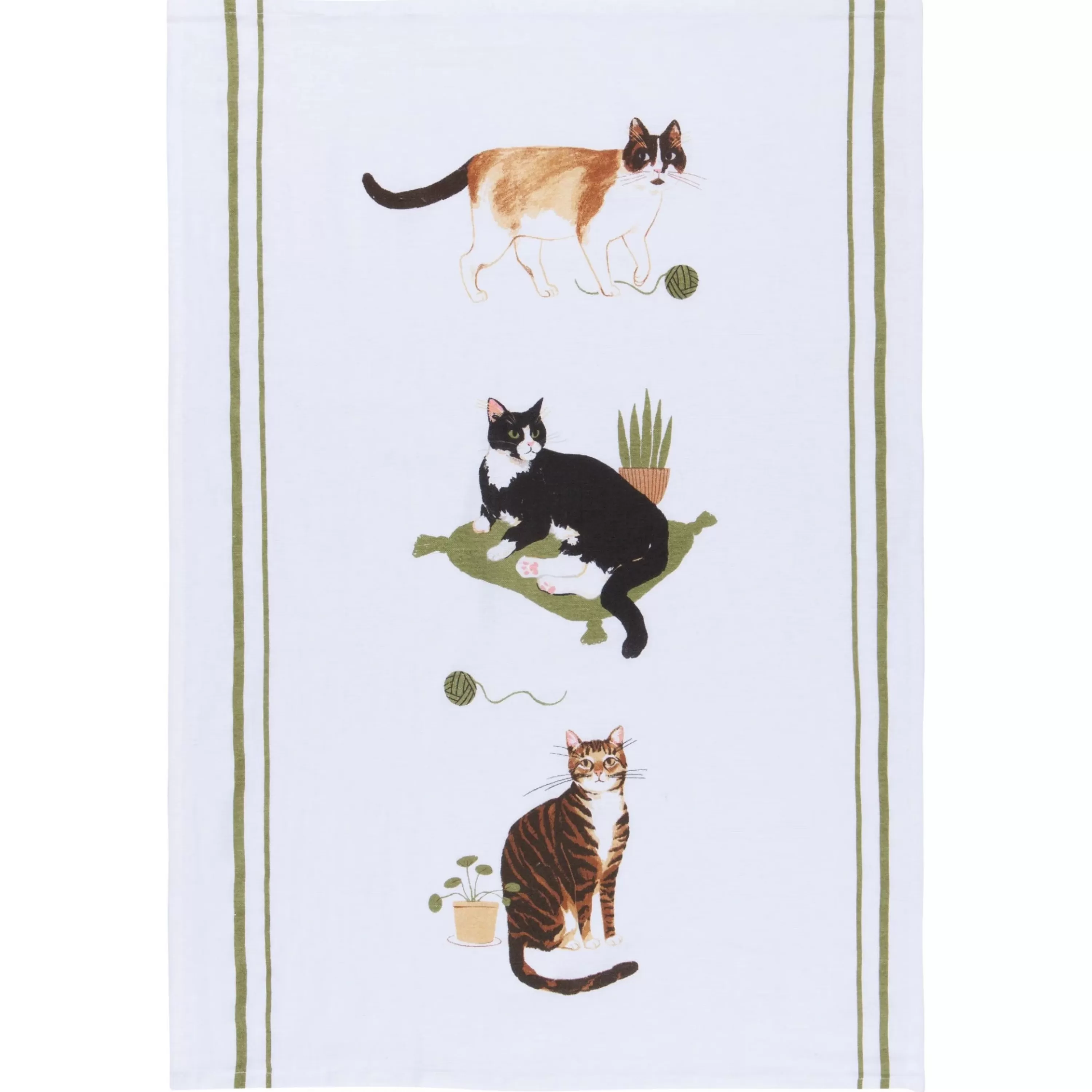 New Danica Cat Collective Floursack Dishtowels Set Of 3