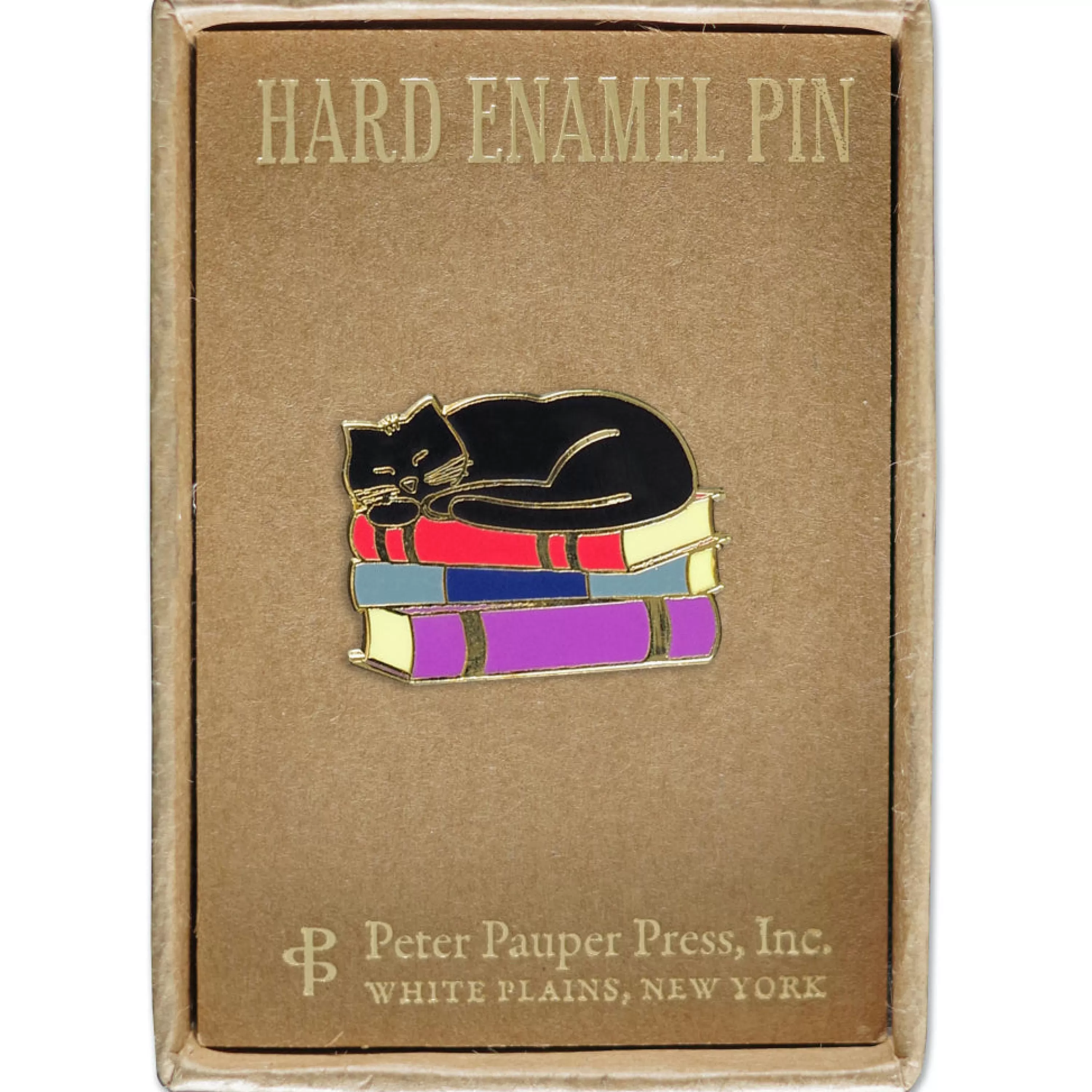 Sale Peter Pauper Press Cat With Books Enamel Pin