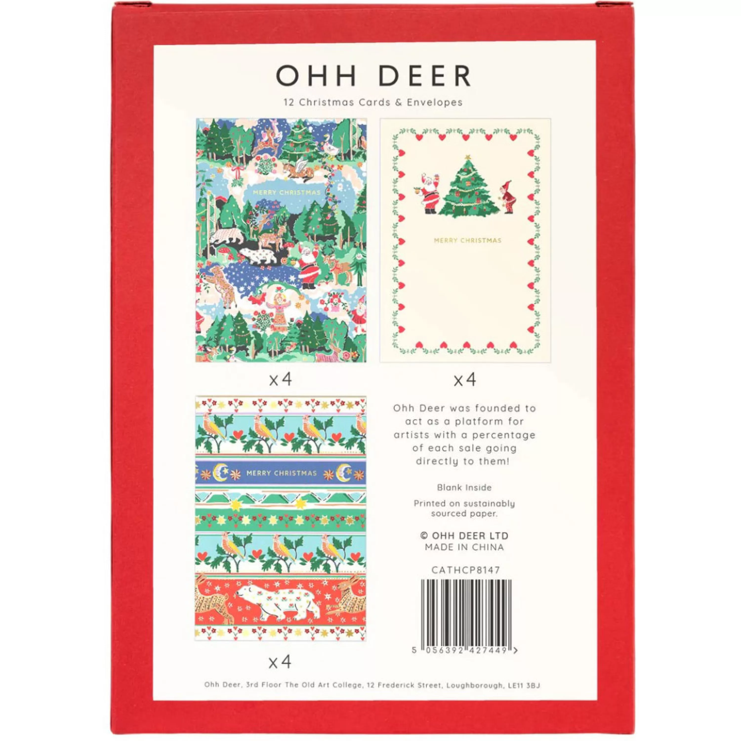 Ohh Deer Cath Kidston Christmas Card Set