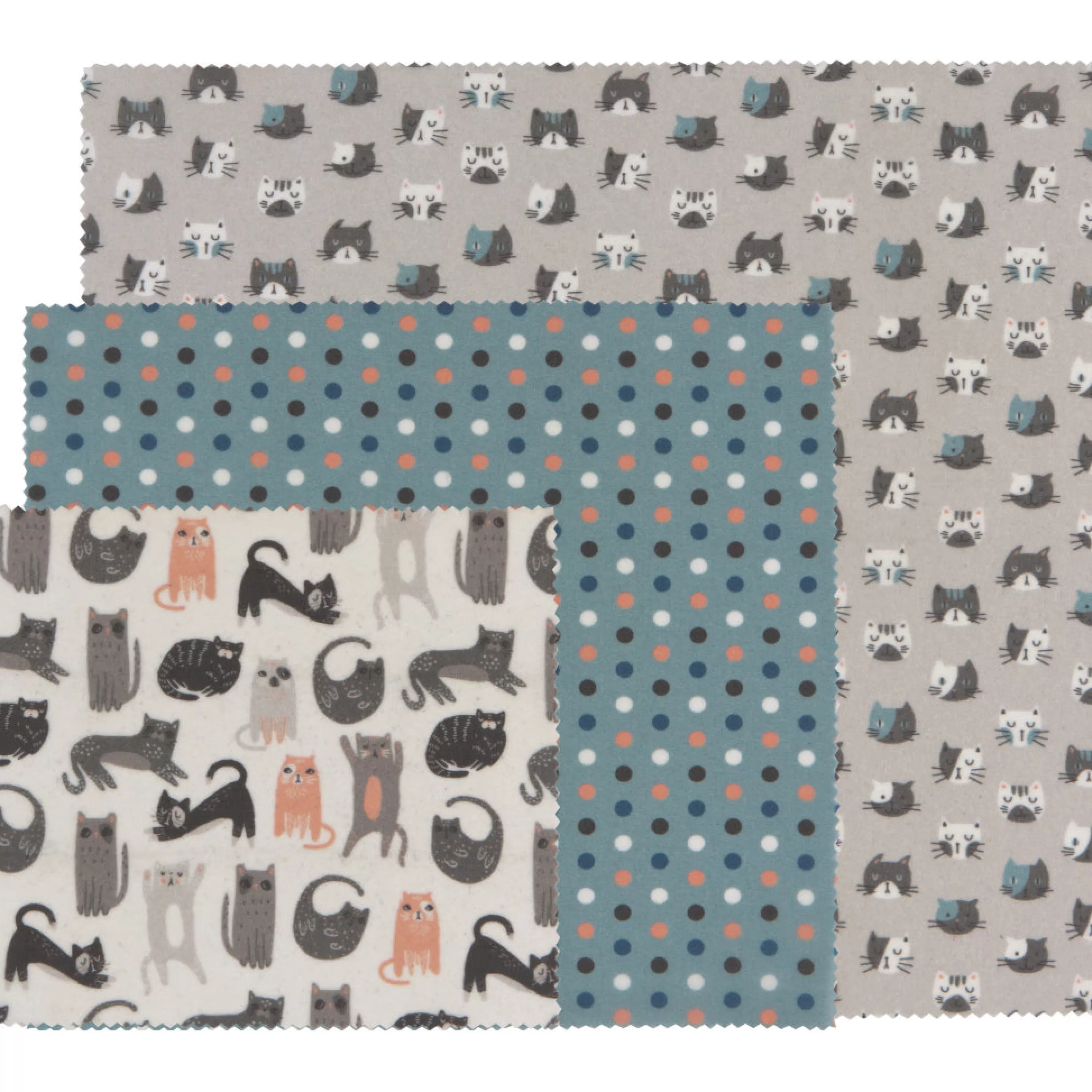 Outlet Danica Cats Beeswax Wraps Set Of 3